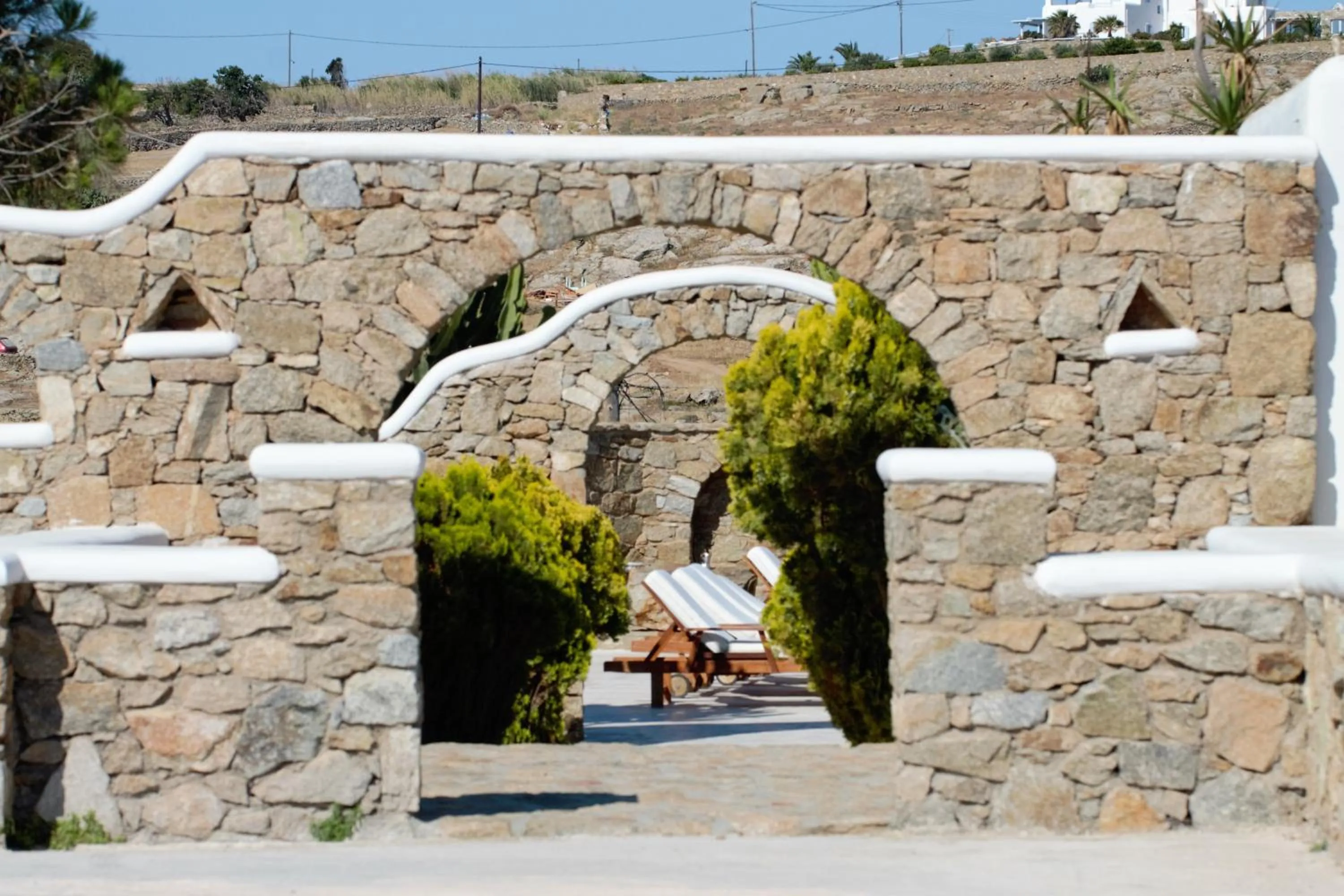 Facade/entrance in Peristeronas Village