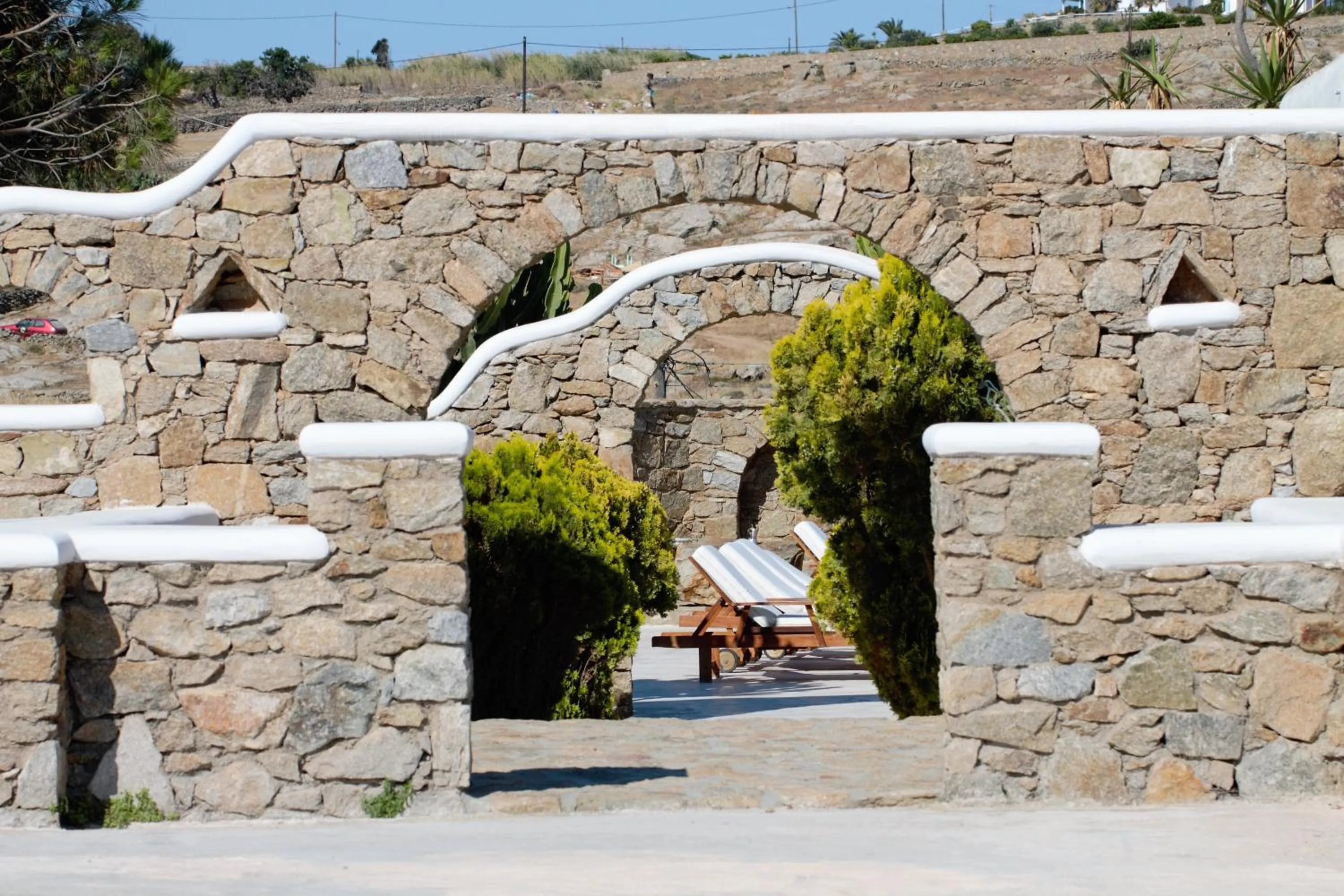Facade/entrance in Peristeronas Village