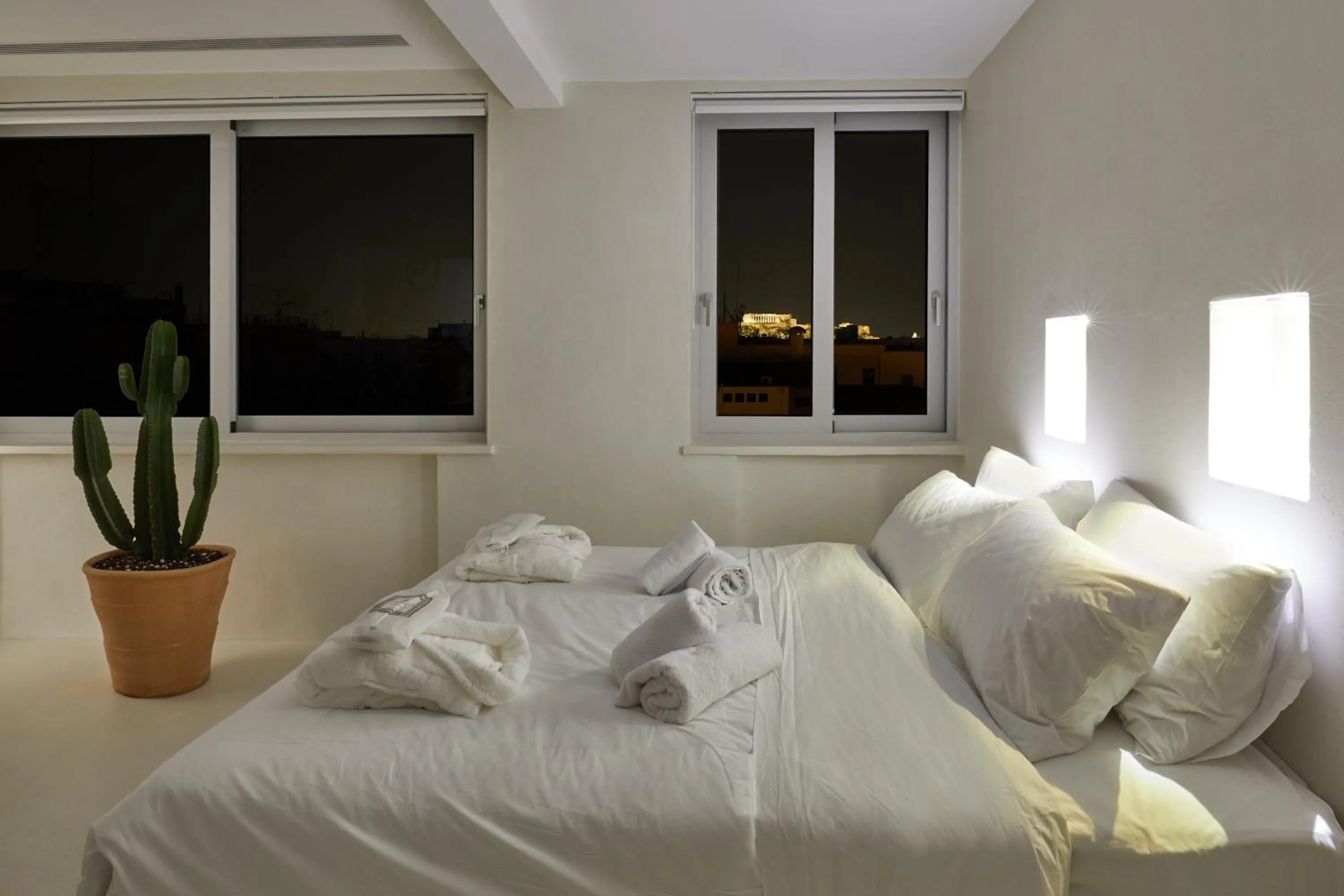 Bed in Athens Penthouse