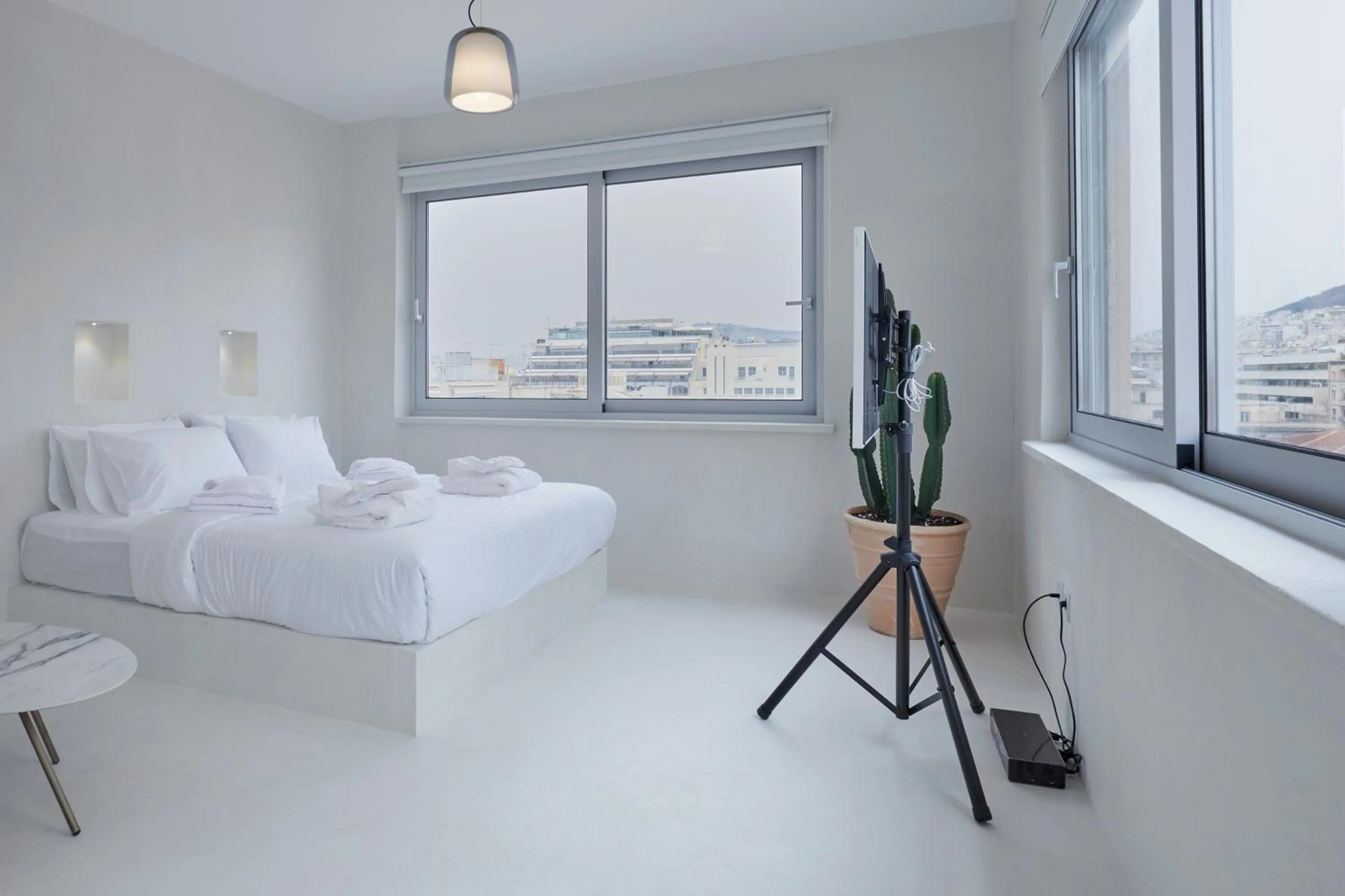 Bed in Athens Penthouse