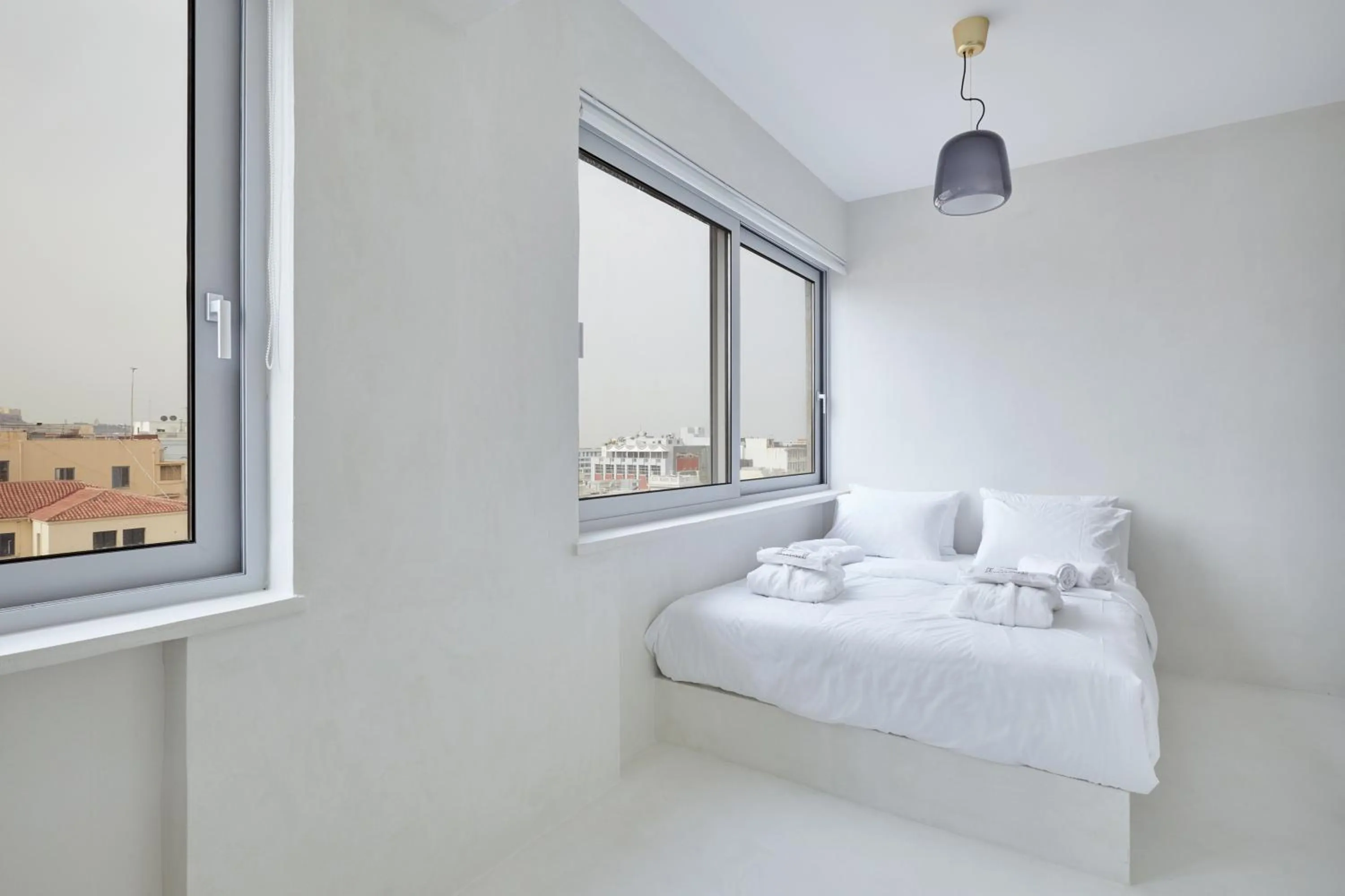 Bed in Athens Penthouse