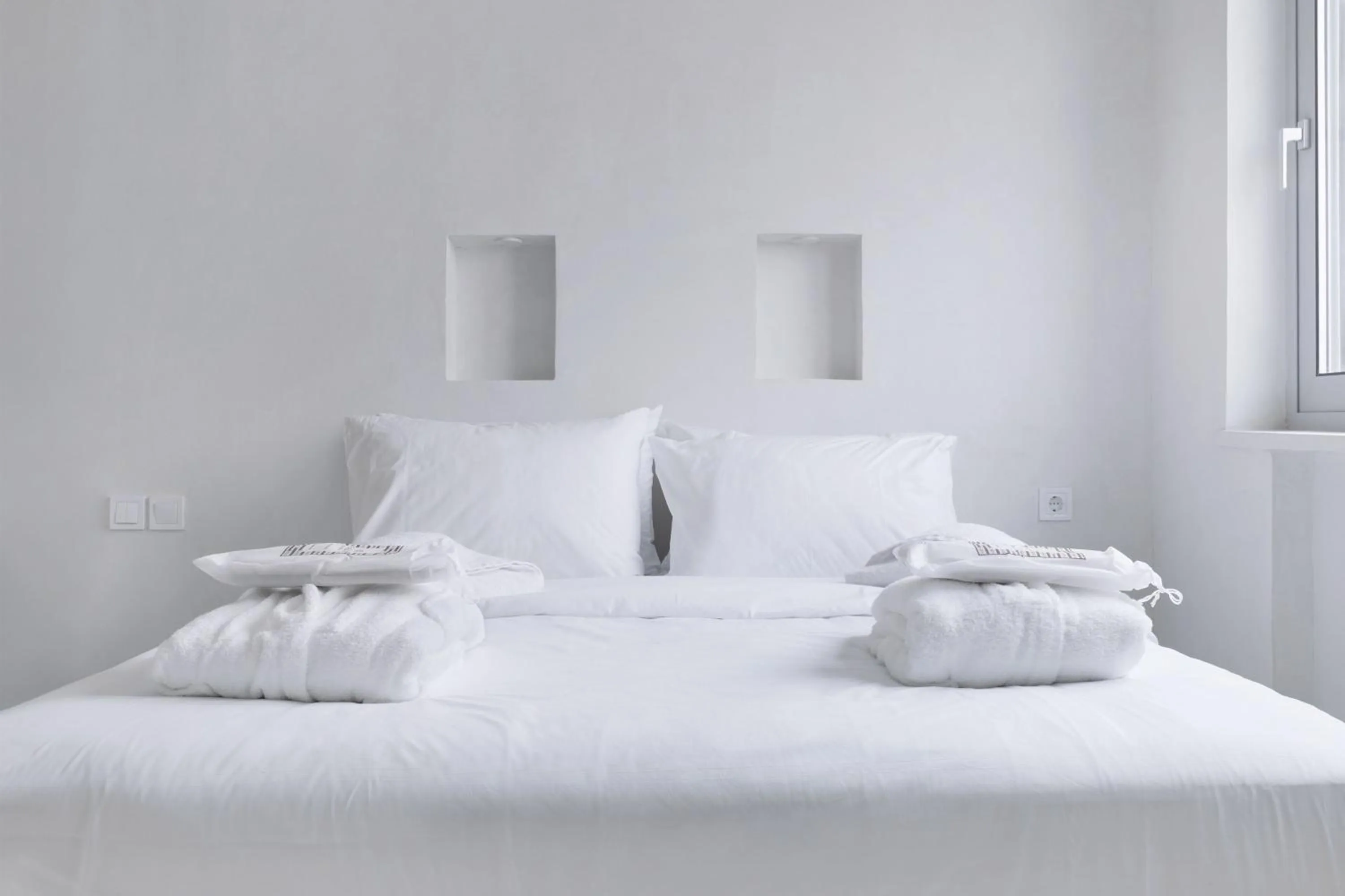 Bed in Athens Penthouse