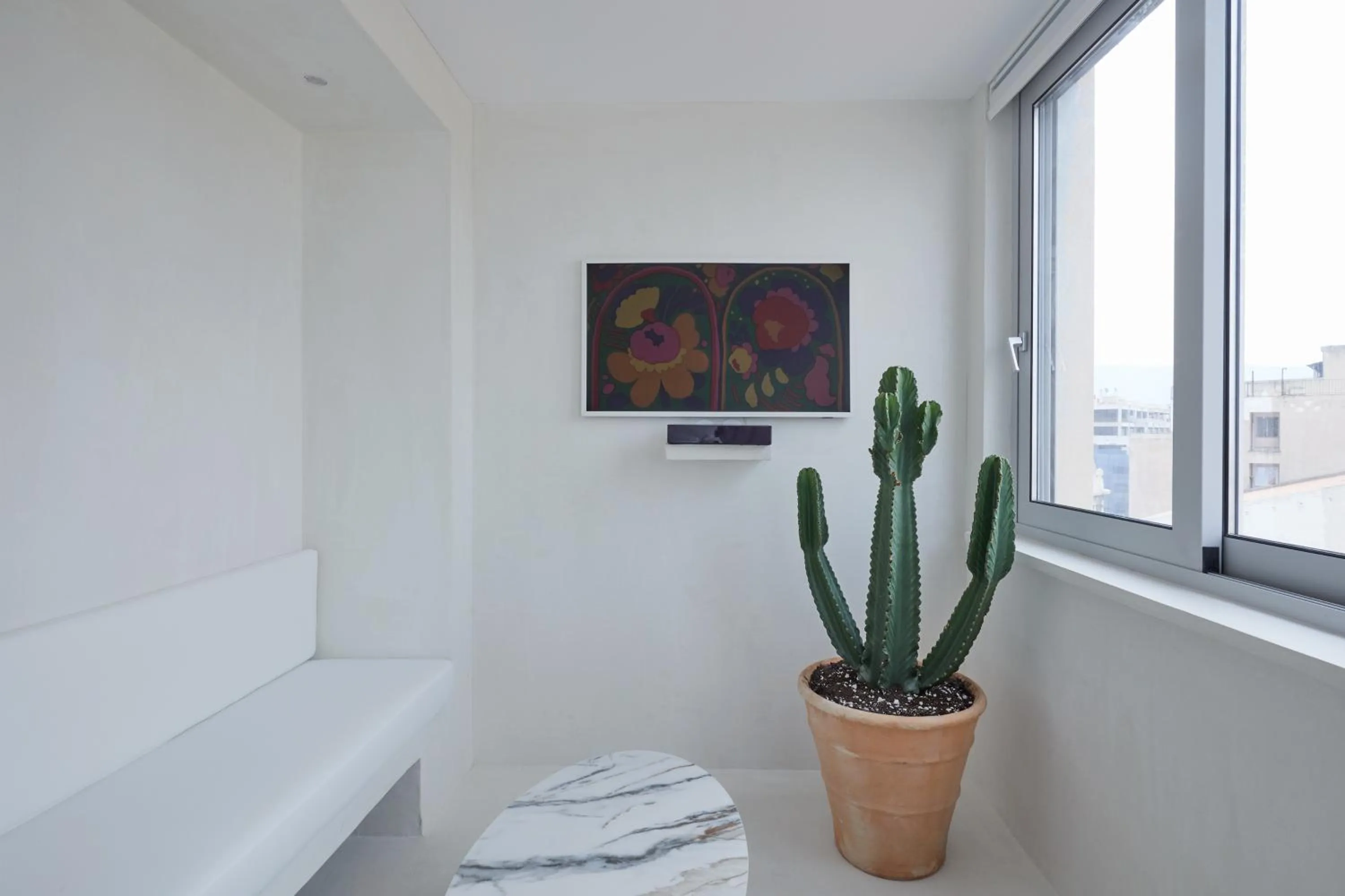 Seating area in Athens Penthouse