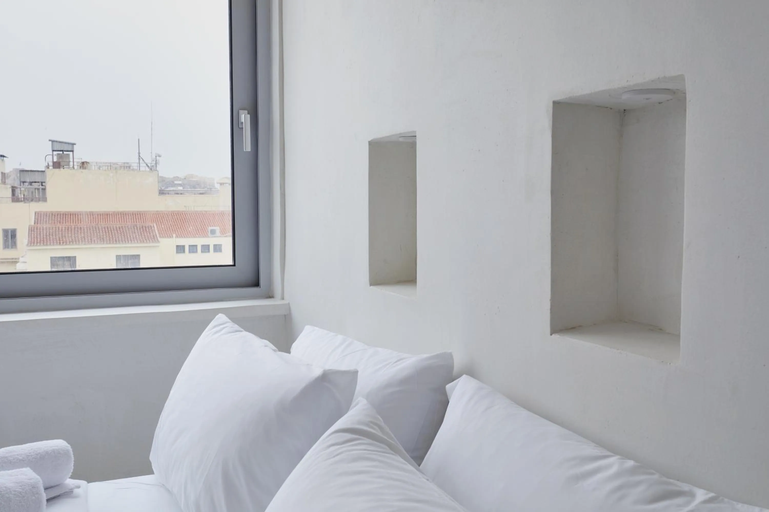 Bed in Athens Penthouse