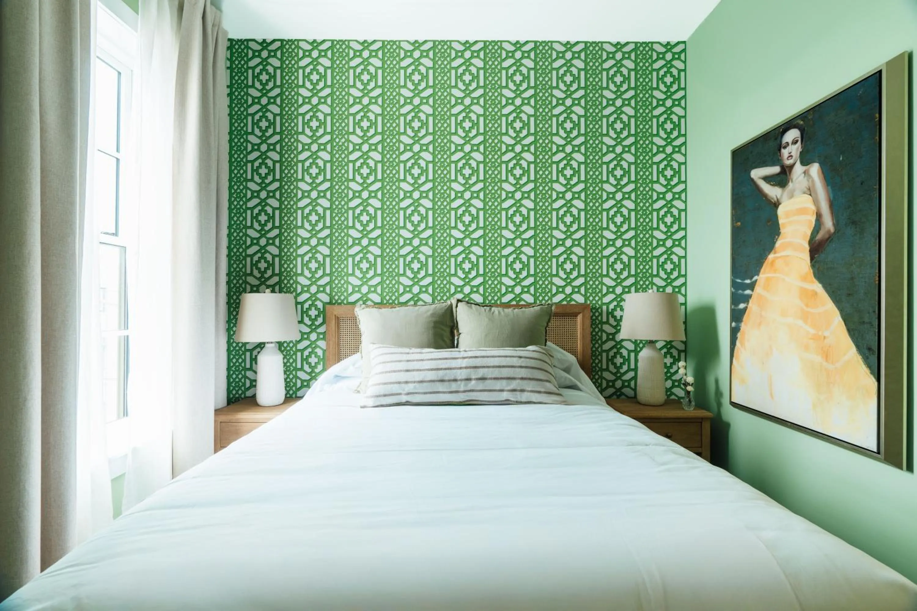 Bed in The Painted Lady