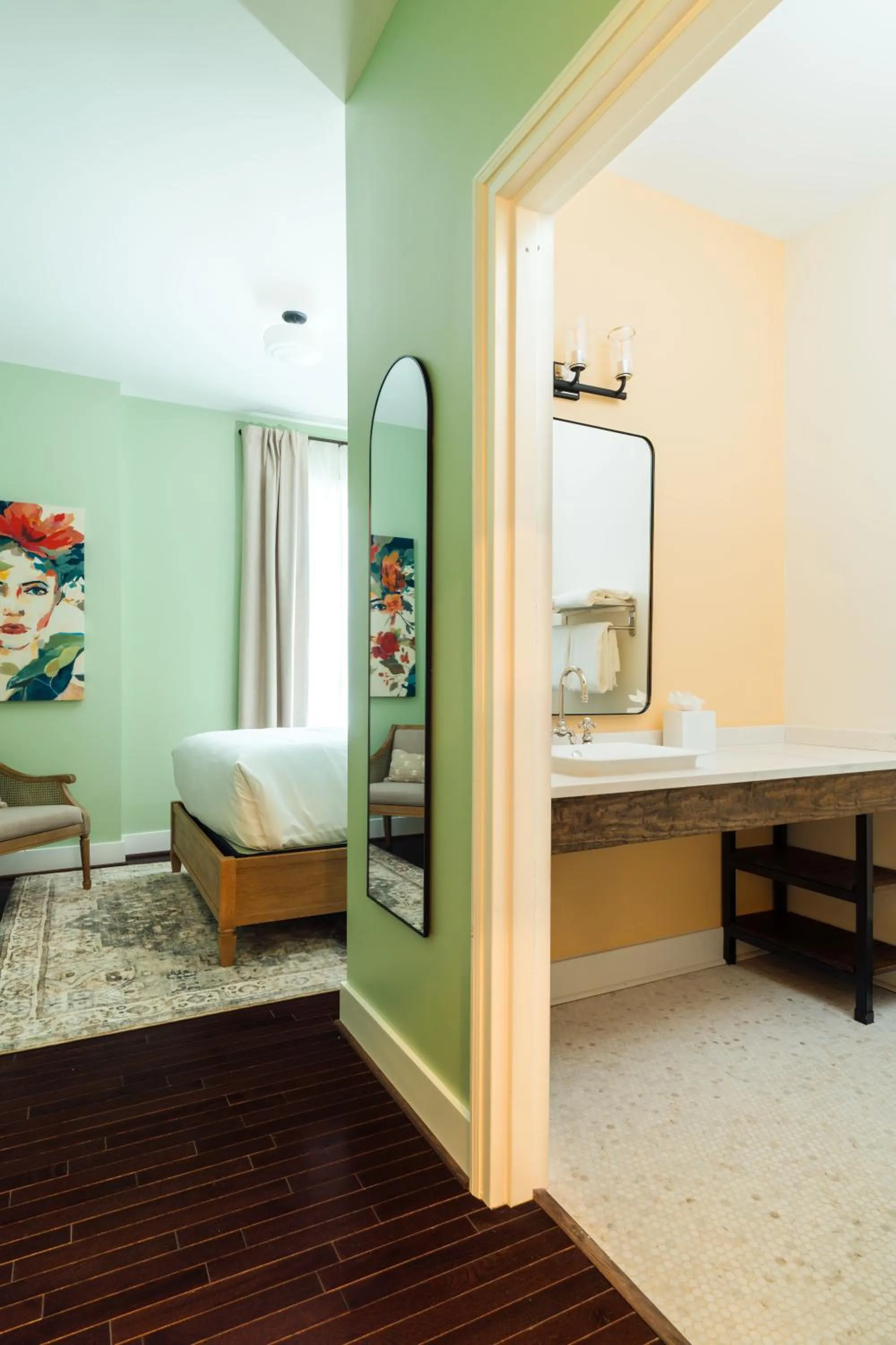 Bed in The Painted Lady