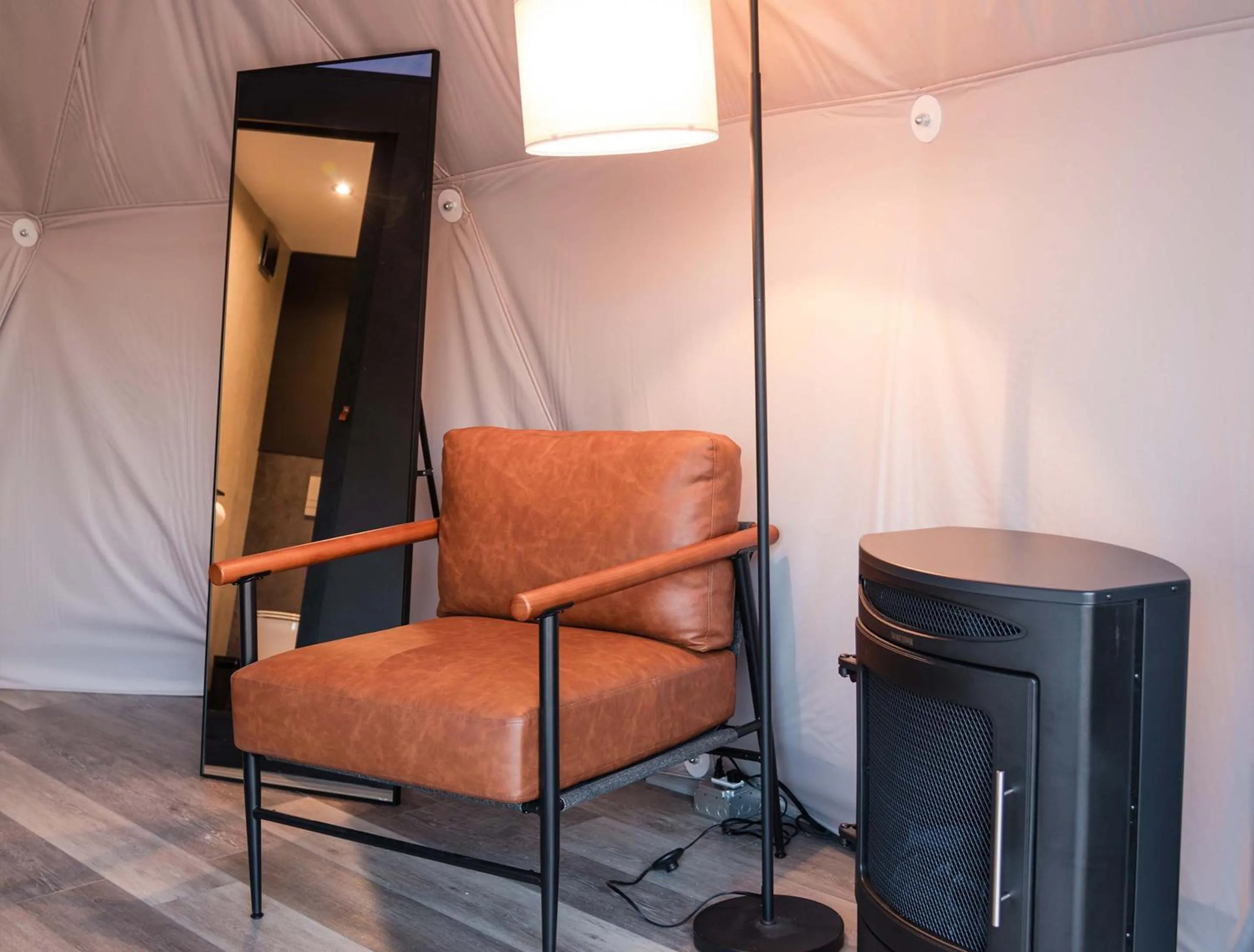 Seating area in Pagosa River Domes