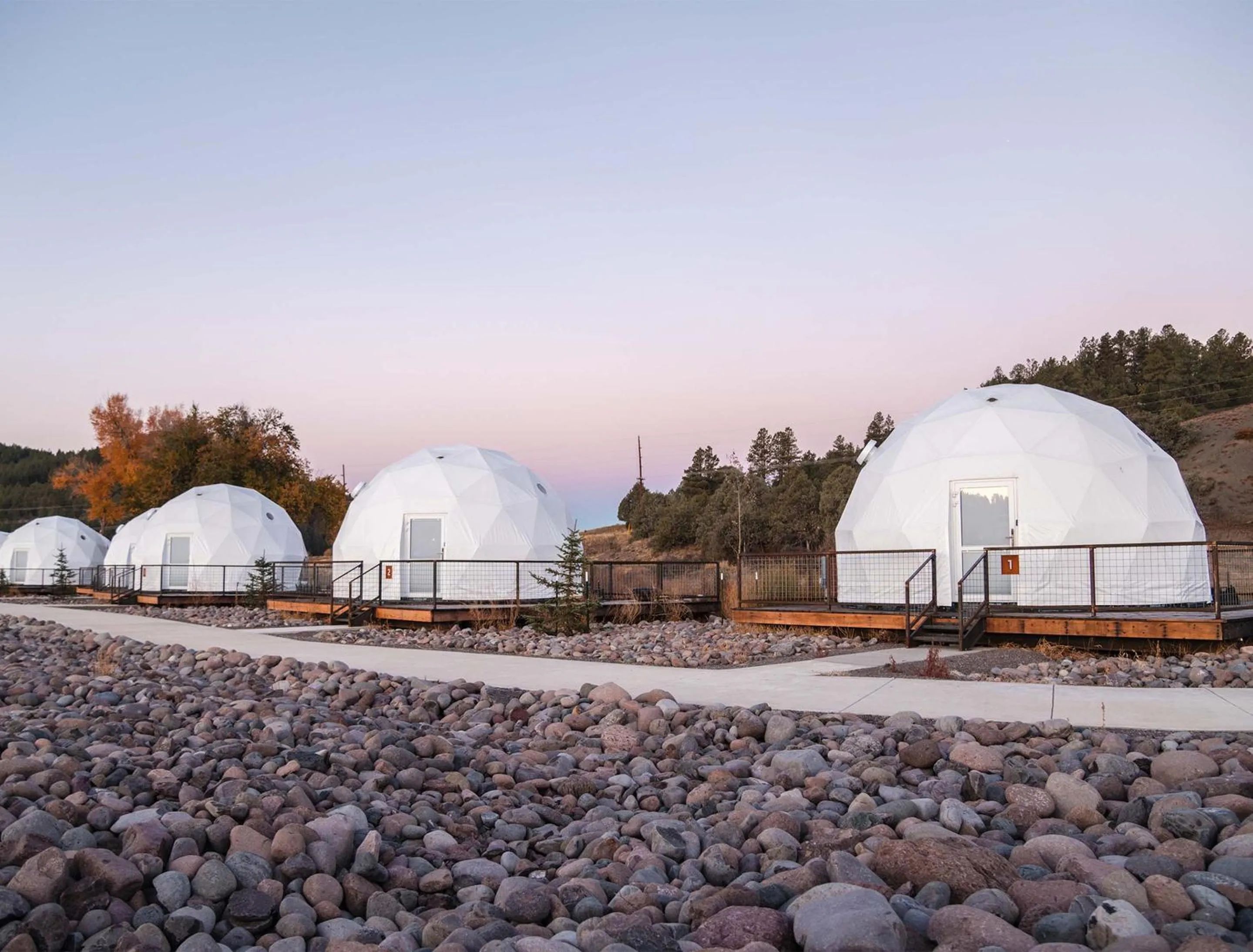 Natural landscape in Pagosa River Domes