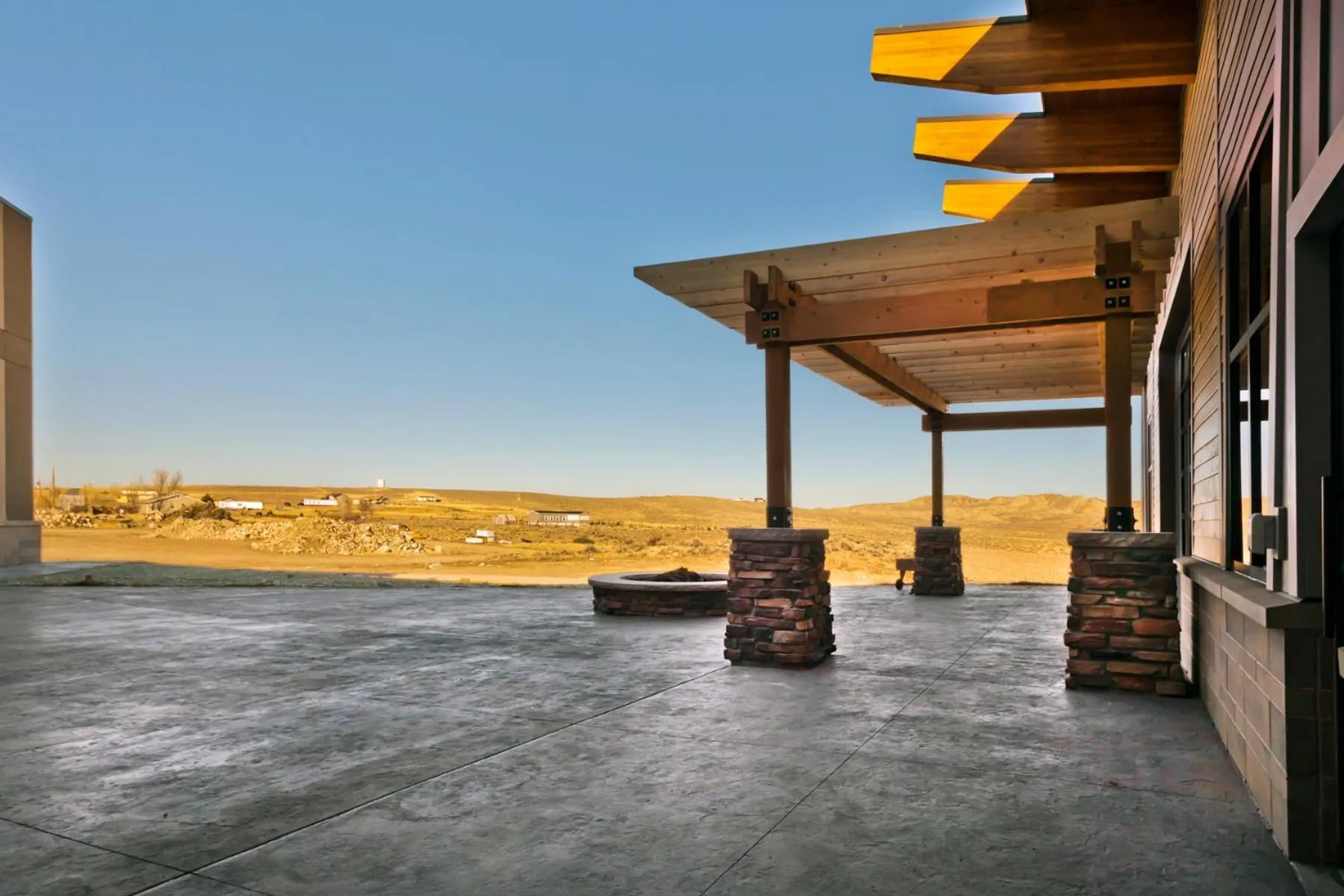 Patio in Shoshone Rose Casino & Hotel