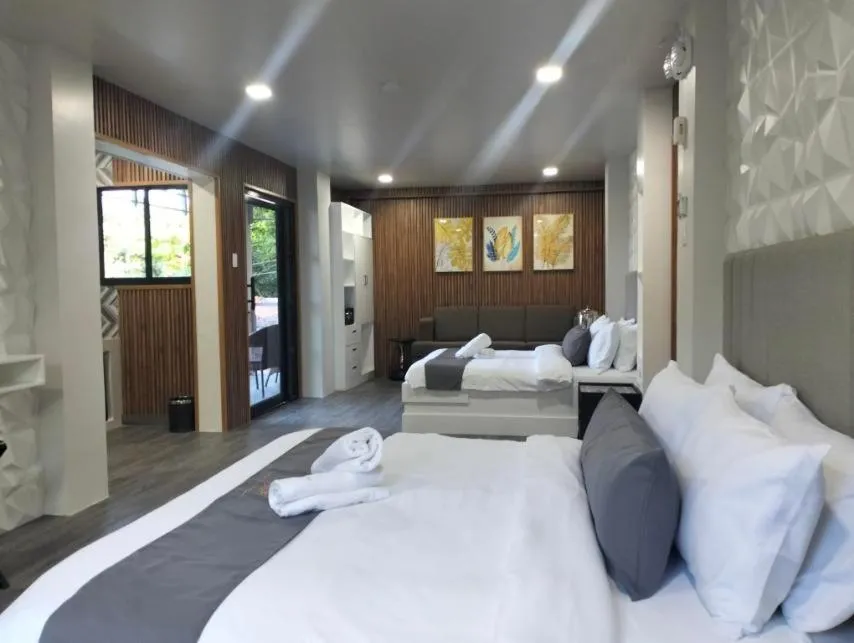 Bed in Grospe Resort Boracay