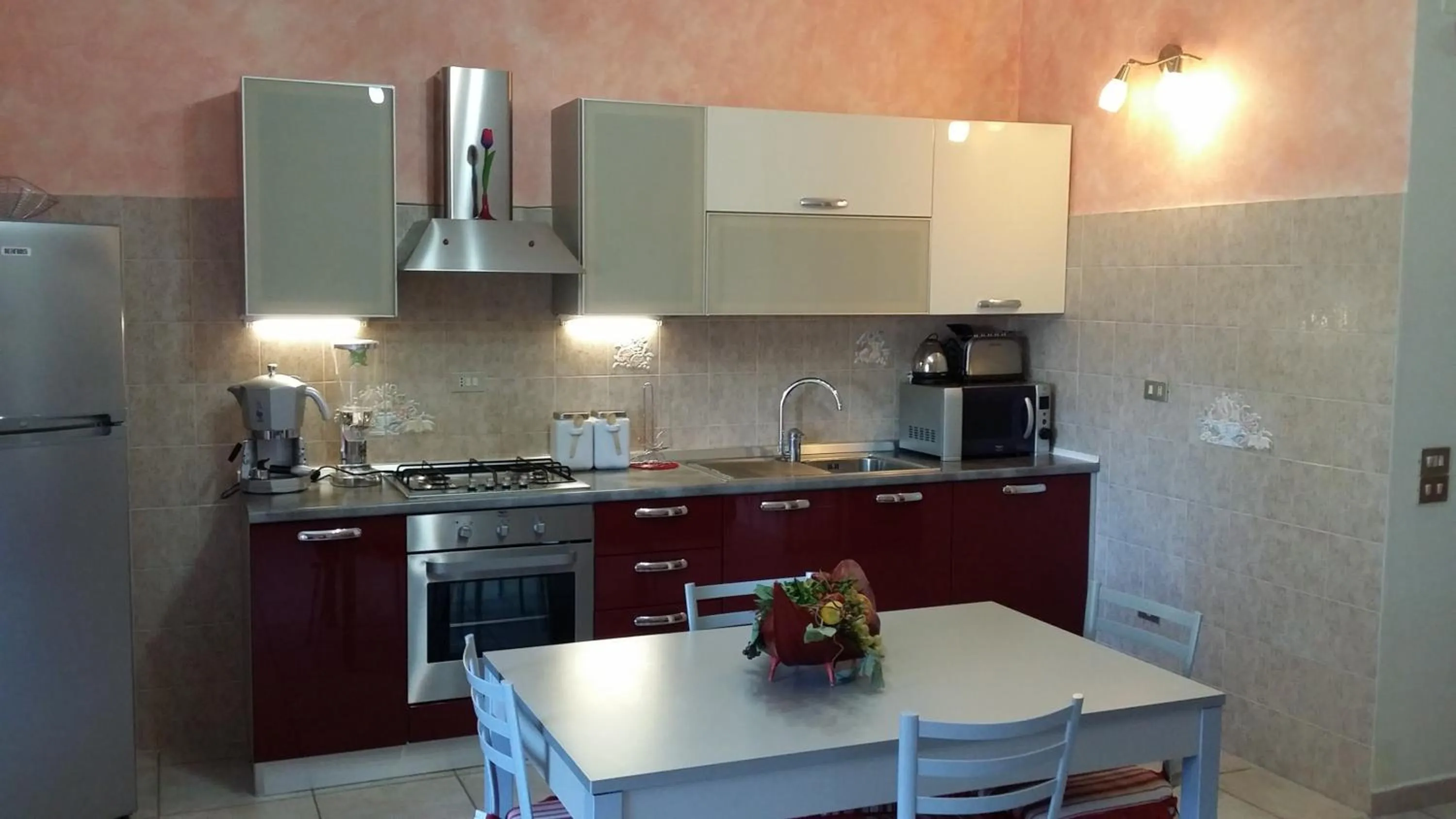 Kitchen or kitchenette in B&B il Tulipano