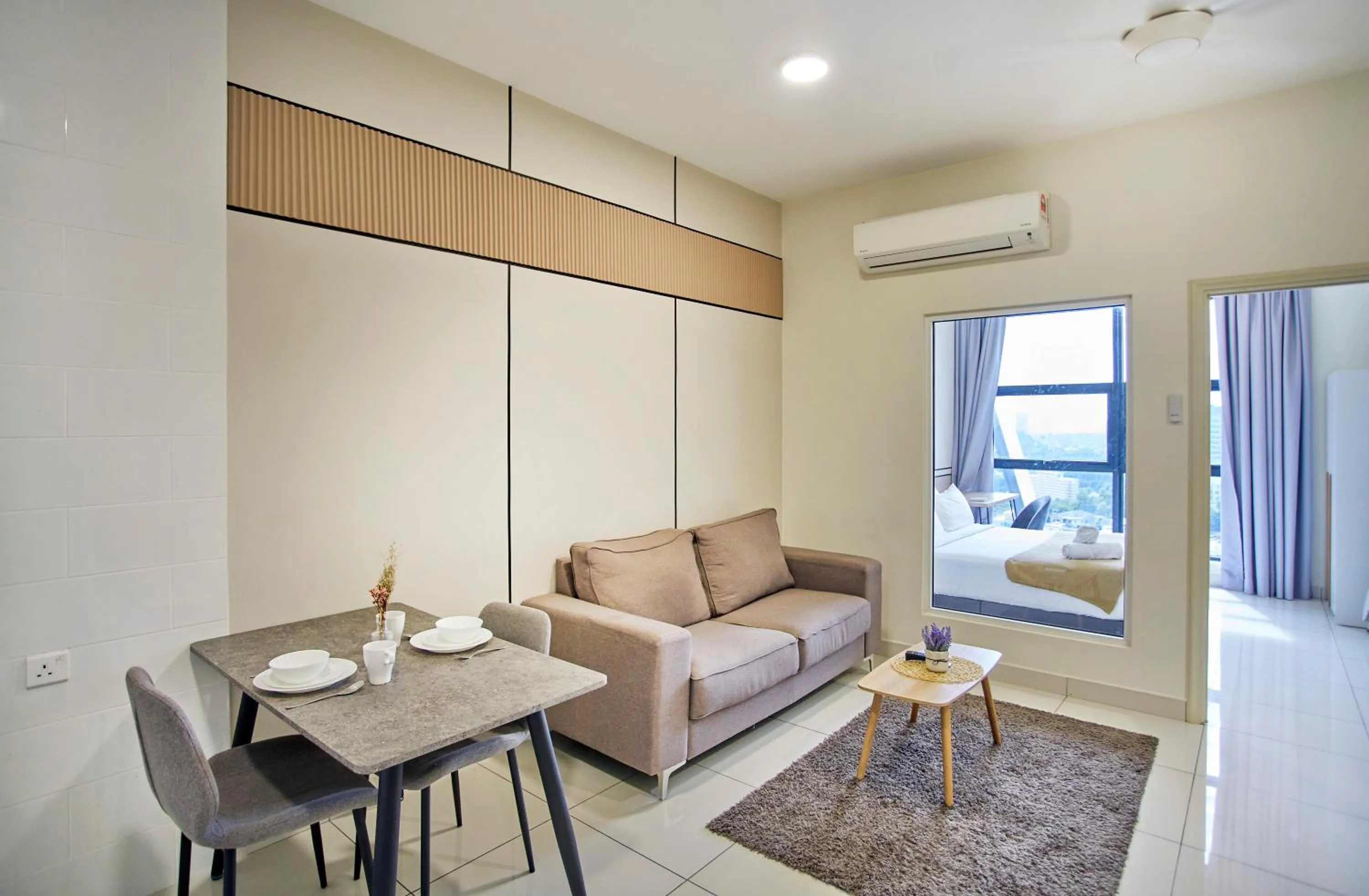 Living room in Arte Mont Kiara Free Parking, Kuala Lumpur