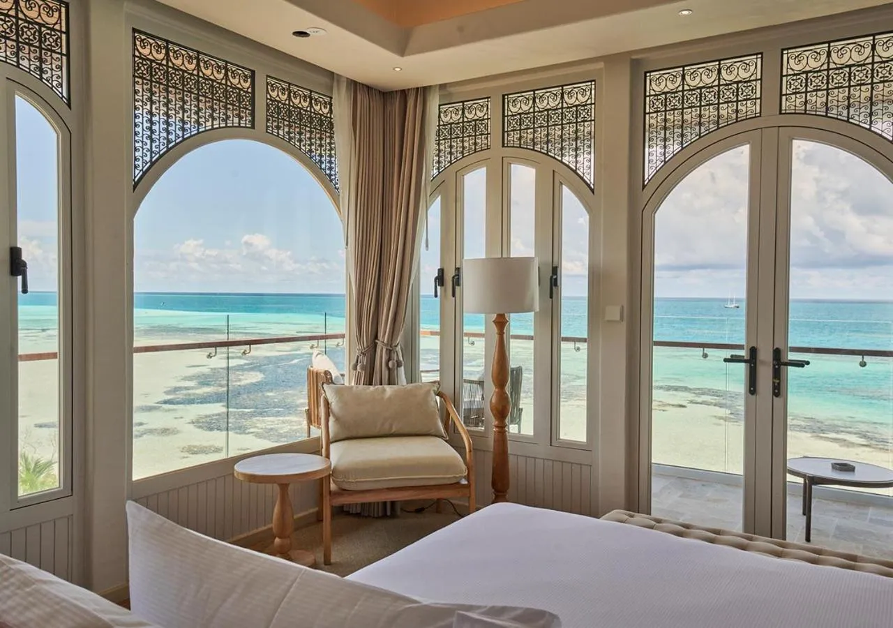 View (from property/room), Bed in Stone Hotels Dhiffushi