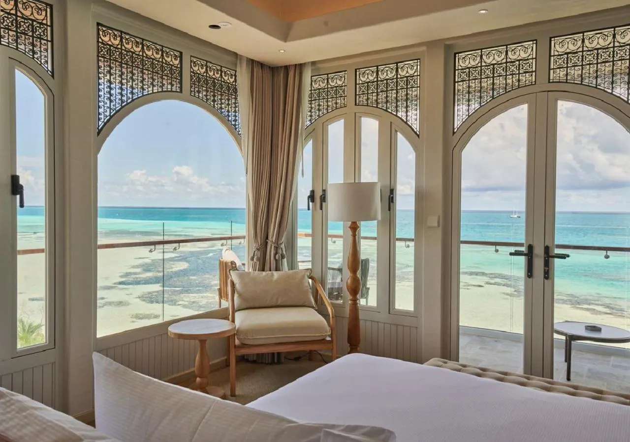 View (from property/room), Bed in Stone Hotels Dhiffushi