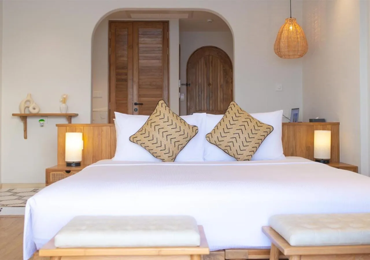 Bed in Stone Hotels Dhiffushi