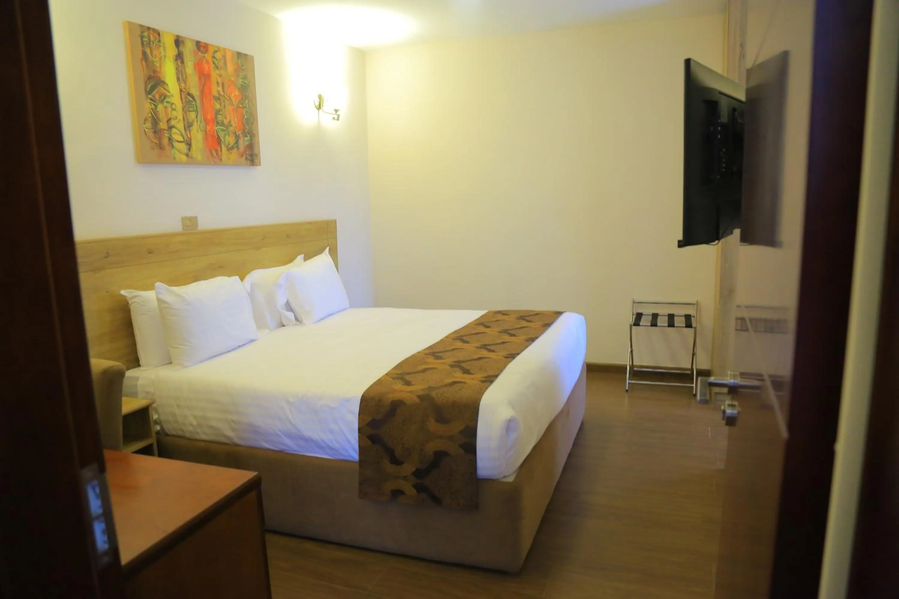 Bed in Black Horse Hotel