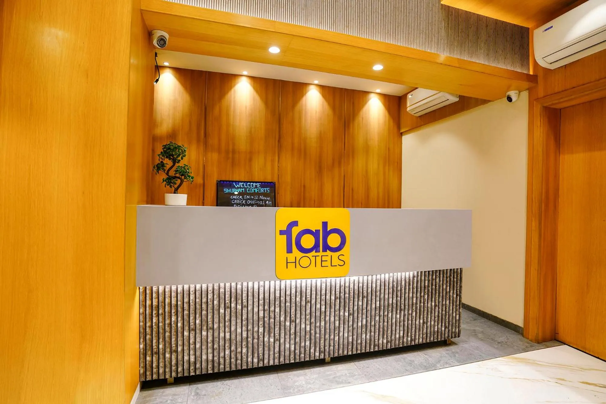 Lobby or reception in FabHotel Prime Shubham Comforts