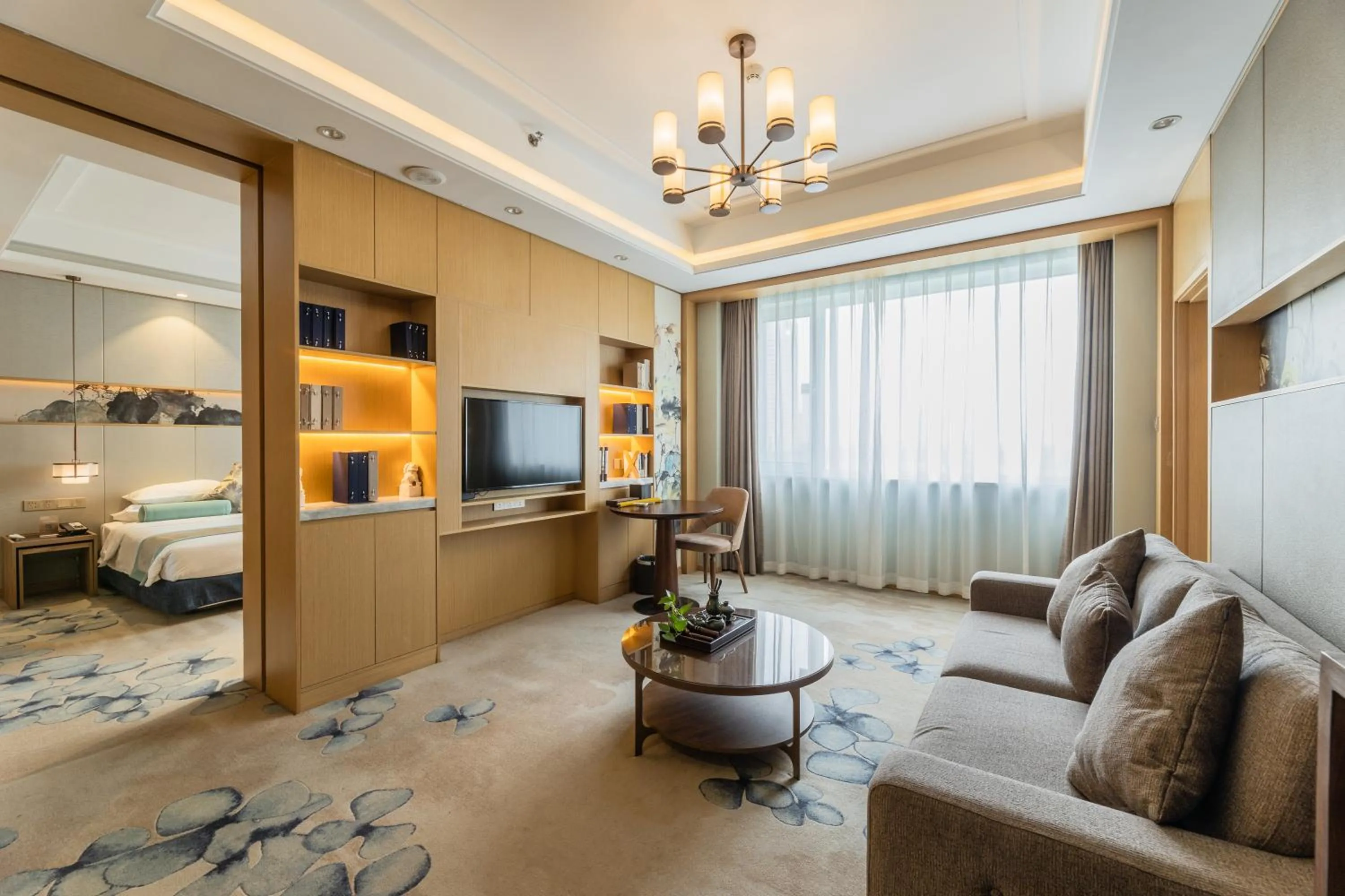 Bed in Century Runhua Hotel