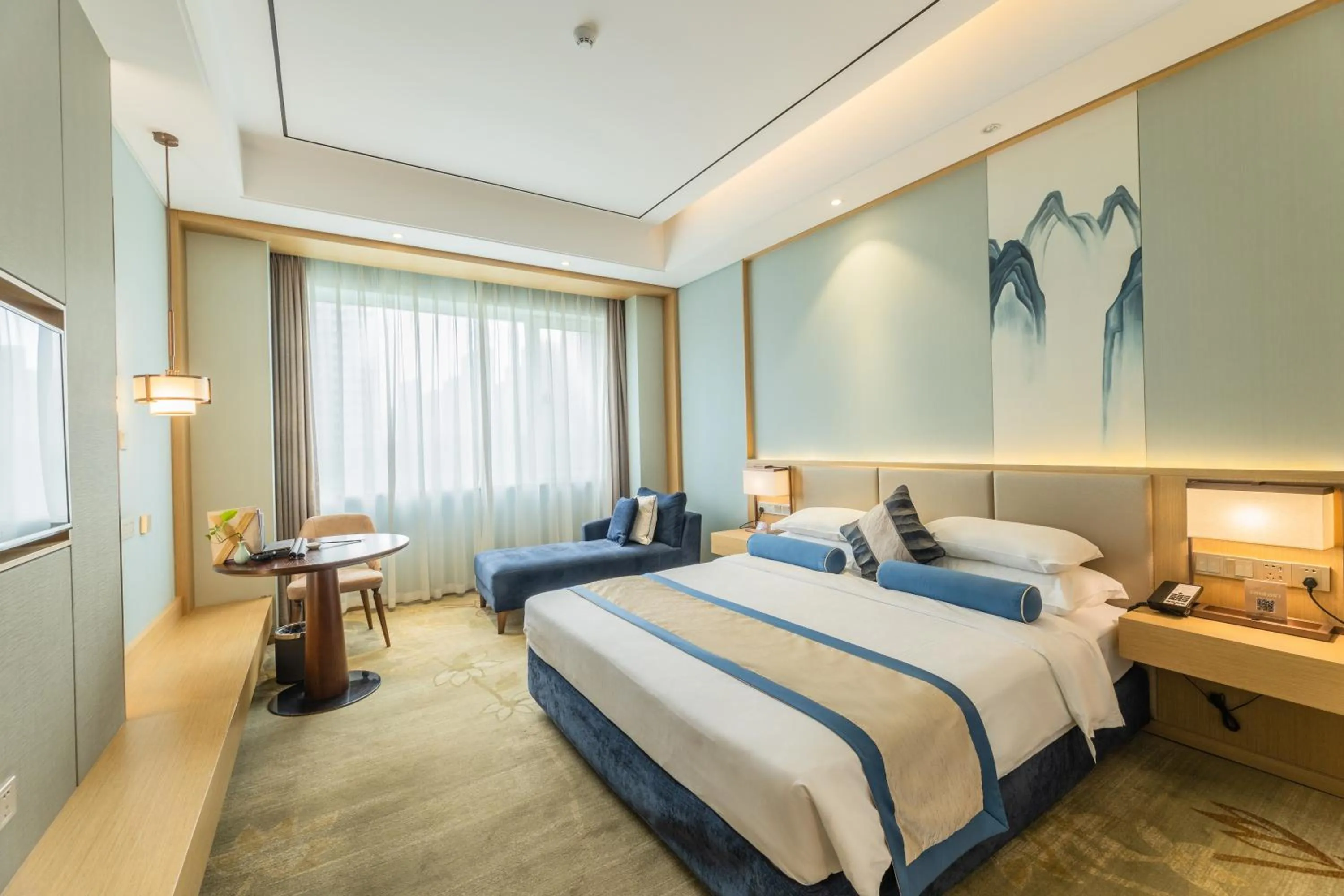 Bed in Century Runhua Hotel