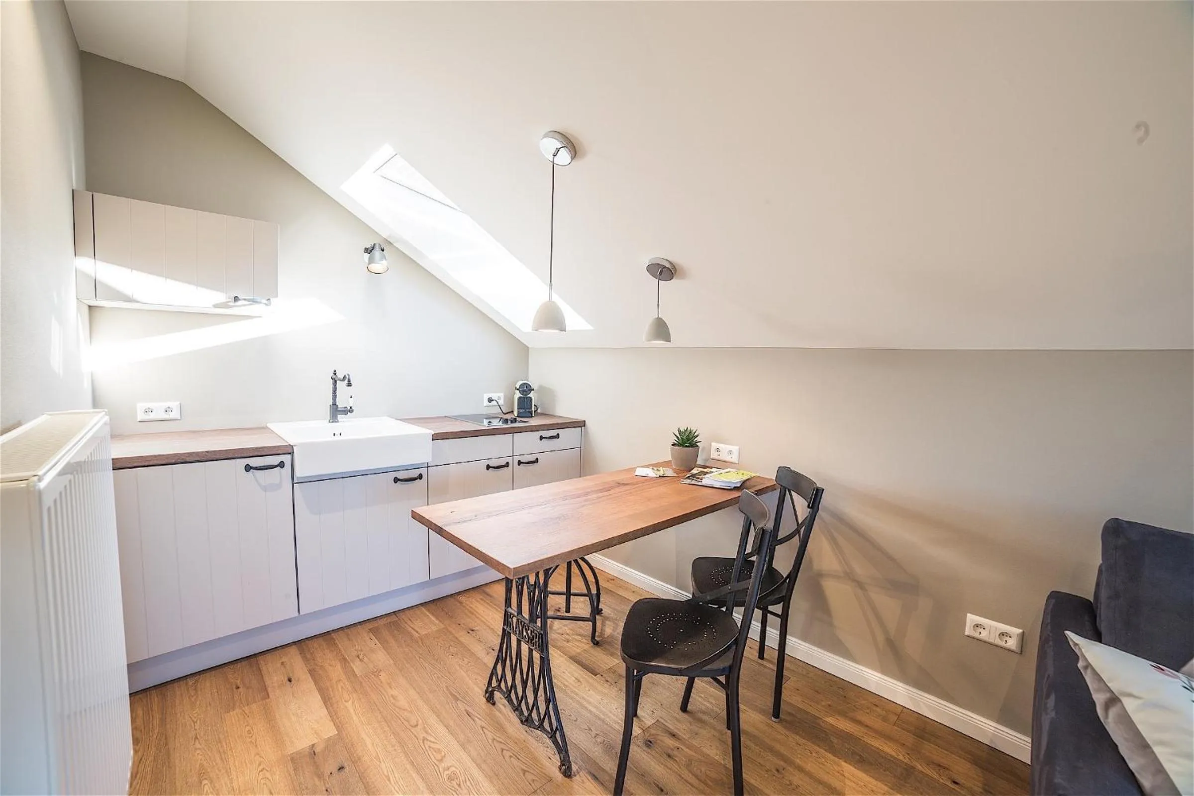 Kitchen or kitchenette in Allgäuer Genusshotel und Historischer Dorfgasthof Hirsch
