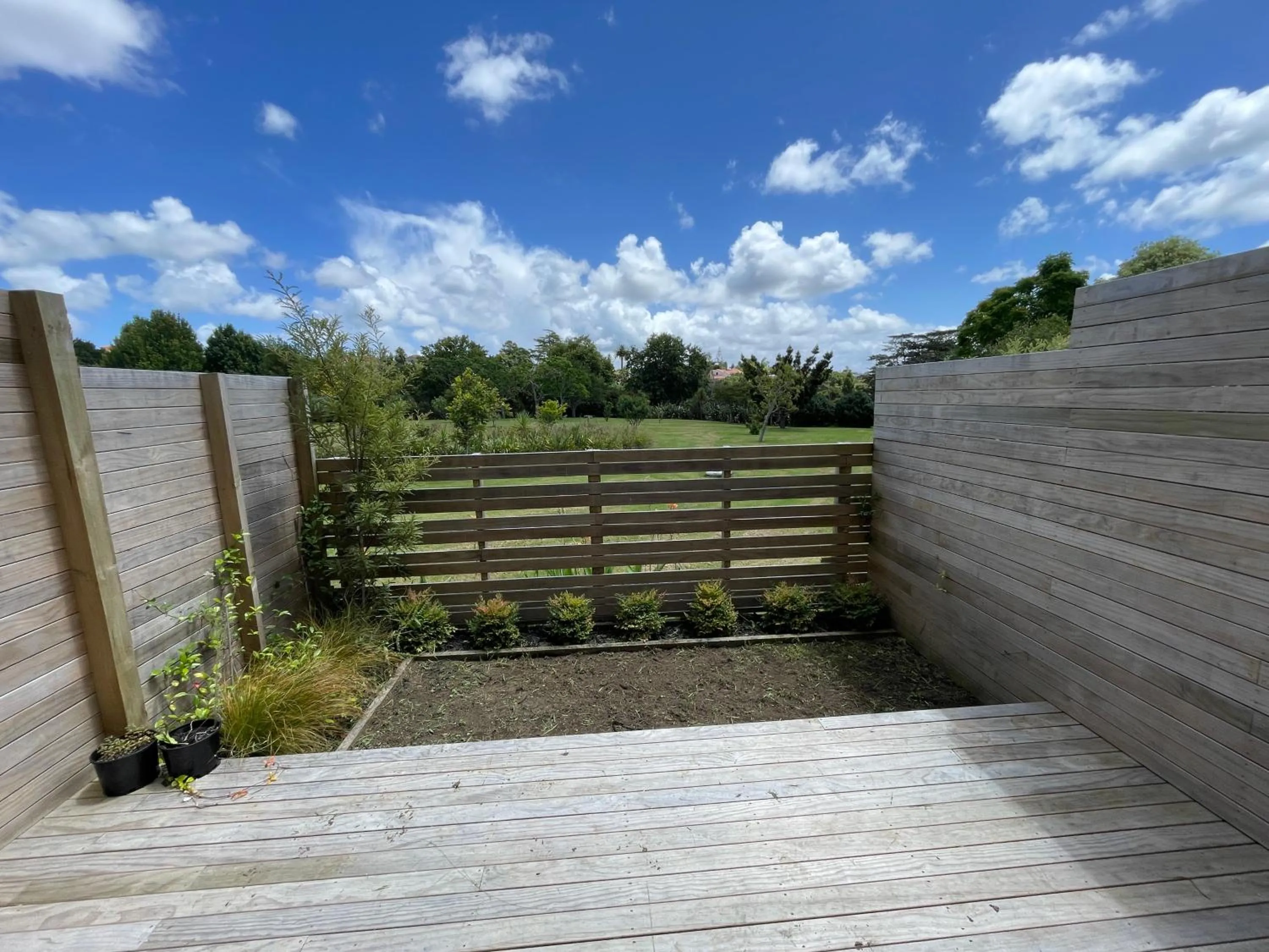 Garden view in Modern Home by the Reserve