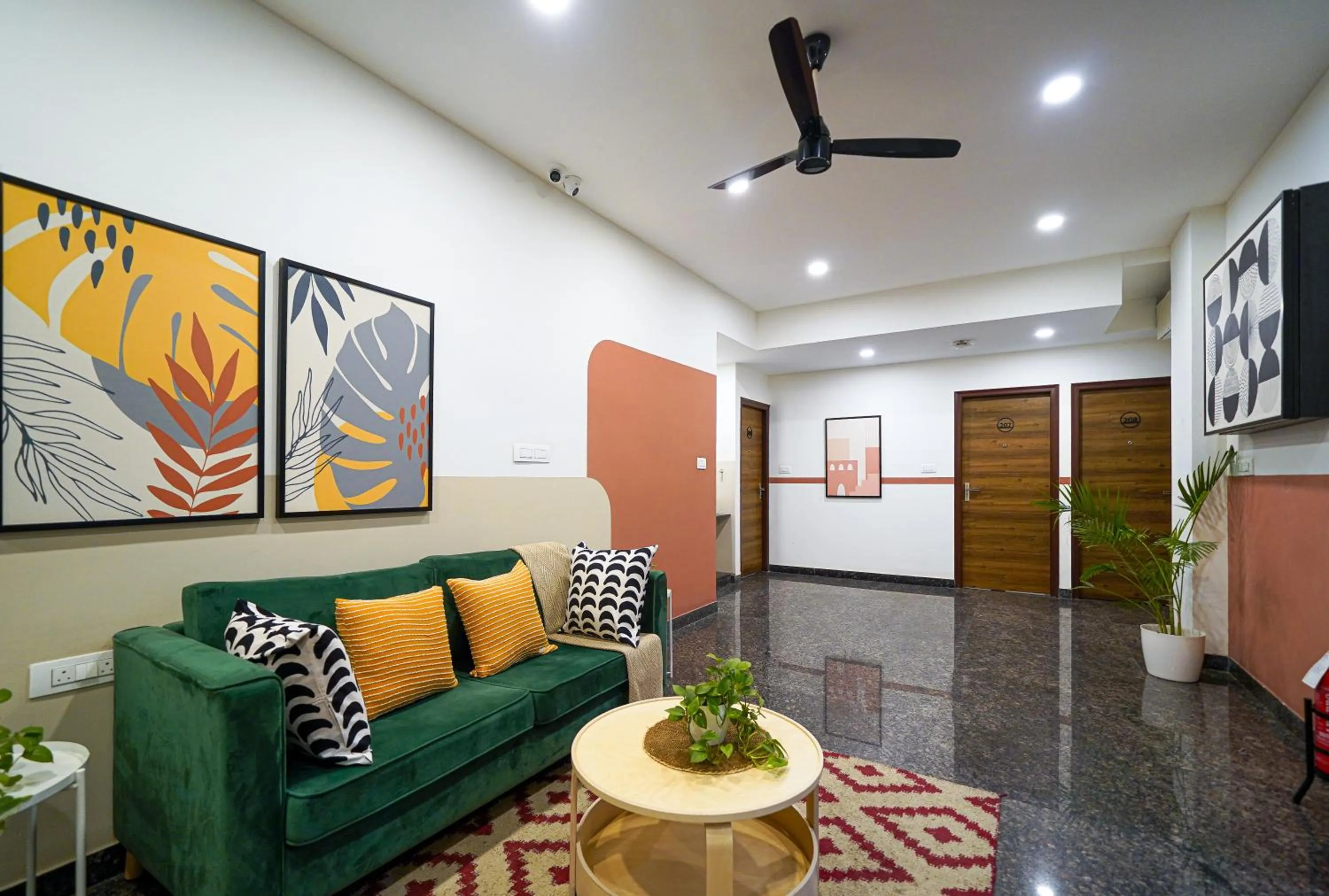 Lobby or reception in Olive Zip Domlur by Embassy Group