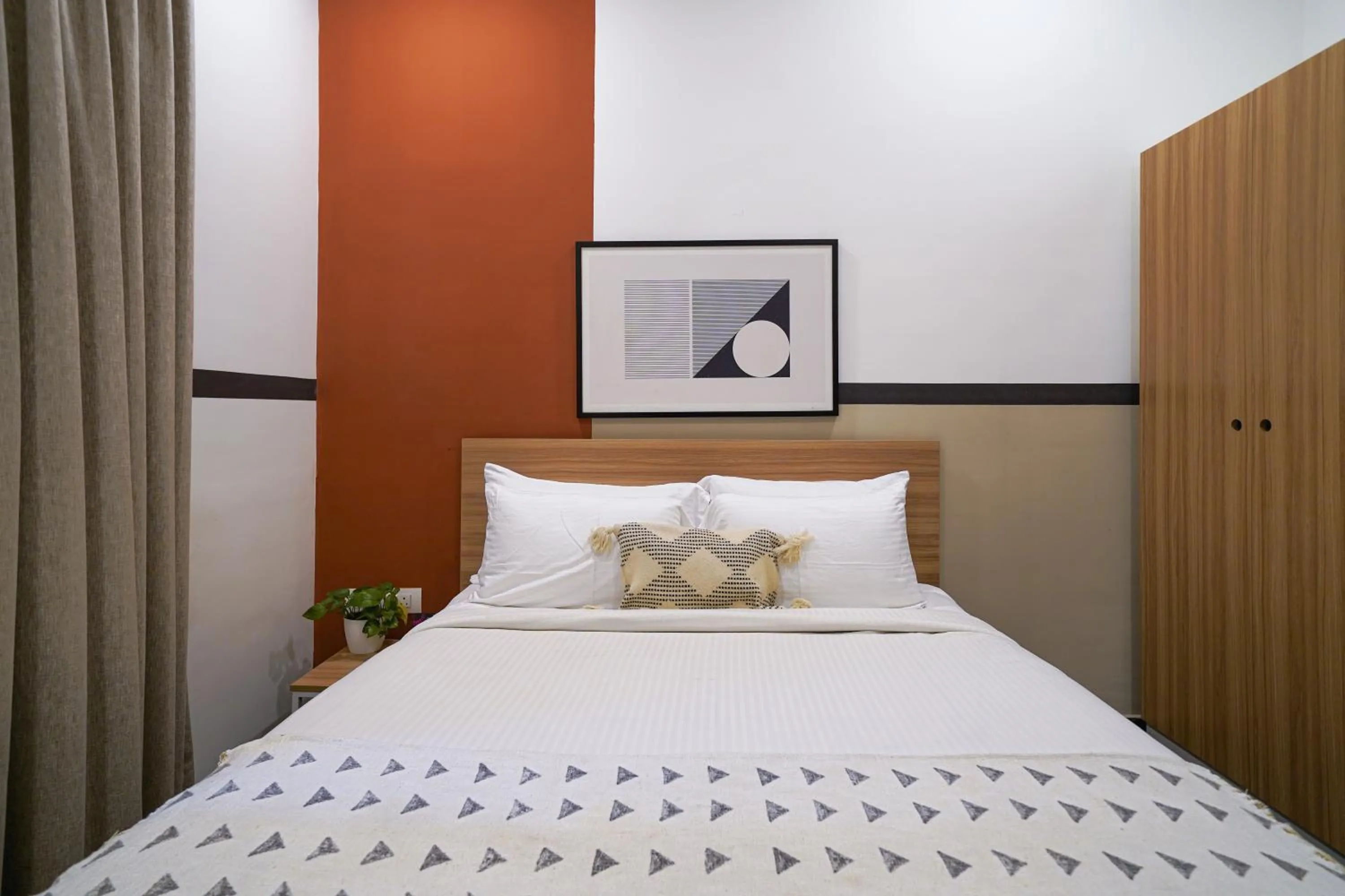 Bed in Olive Zip Domlur by Embassy Group