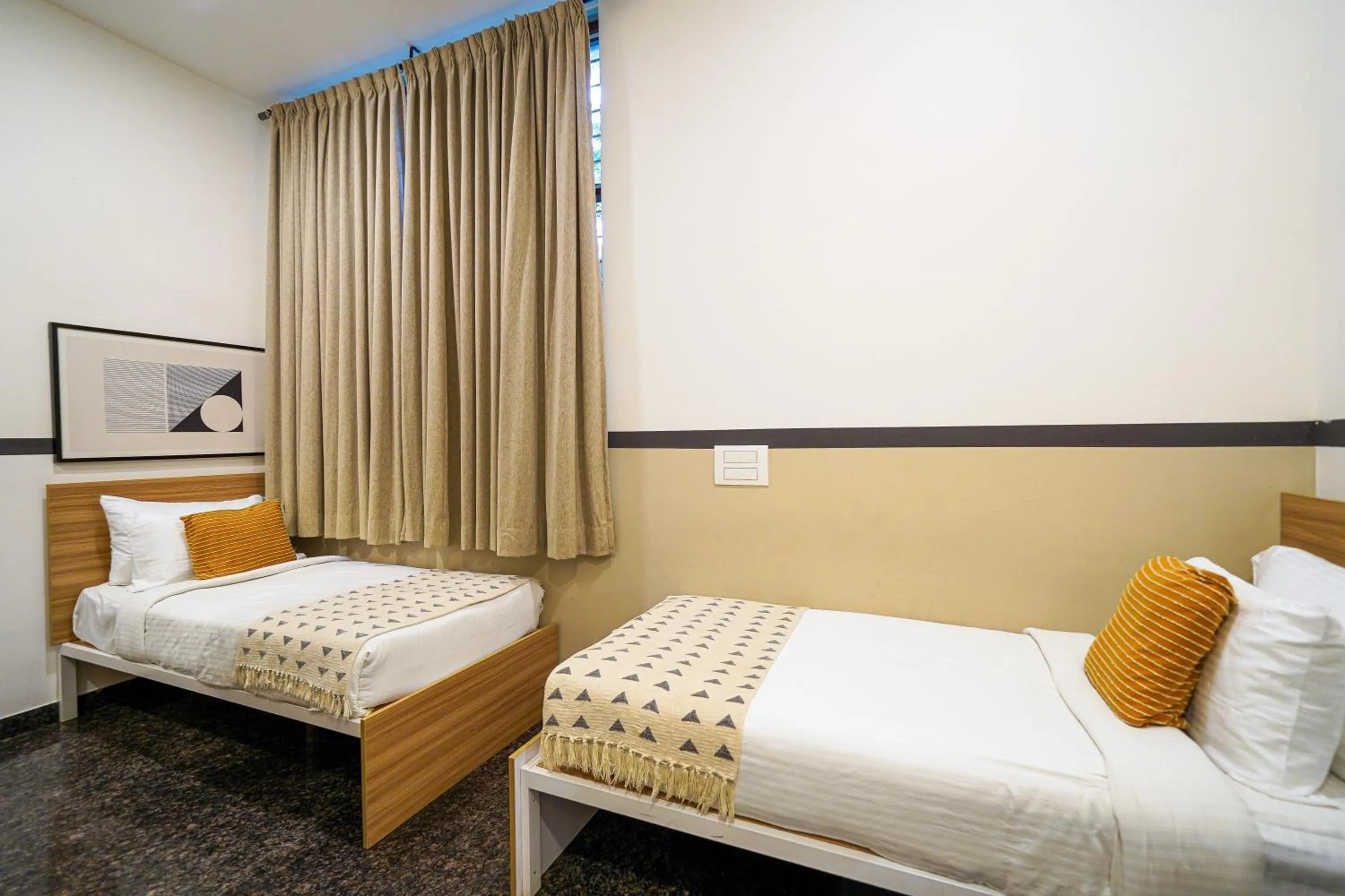 View (from property/room), Bed in Olive Zip Domlur by Embassy Group