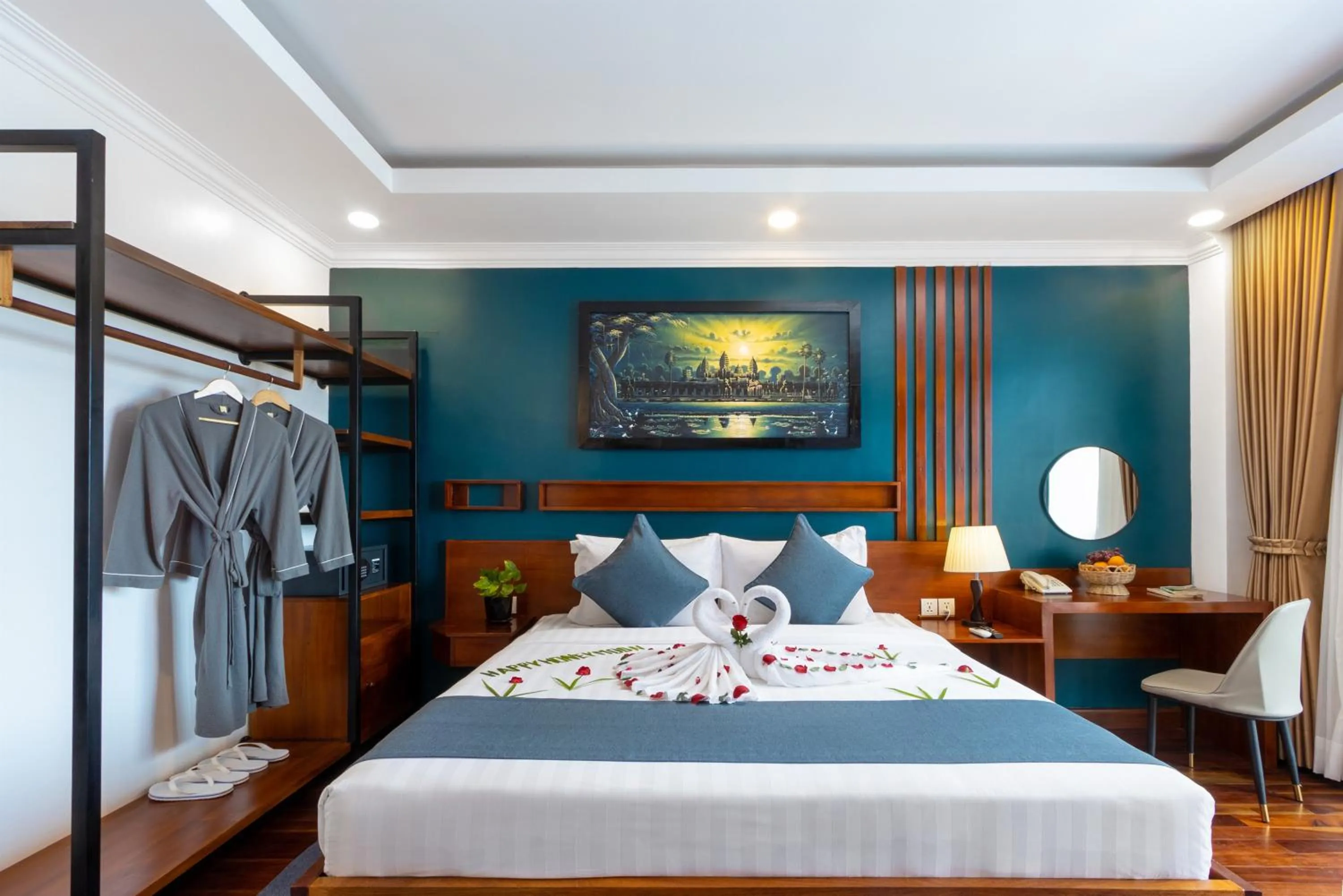 Bedroom, Bed in Le Vert Angkor Hotel