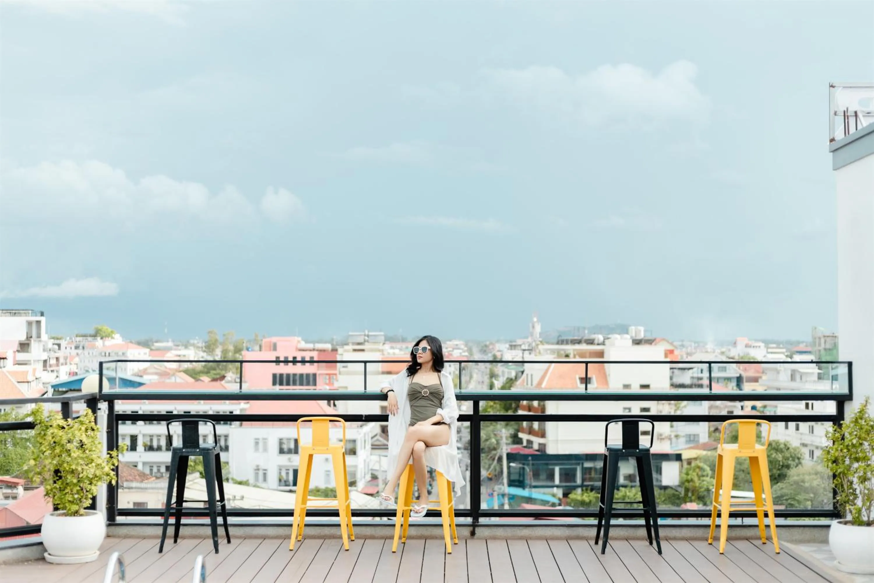 Swimming pool in Le Vert Angkor Hotel
