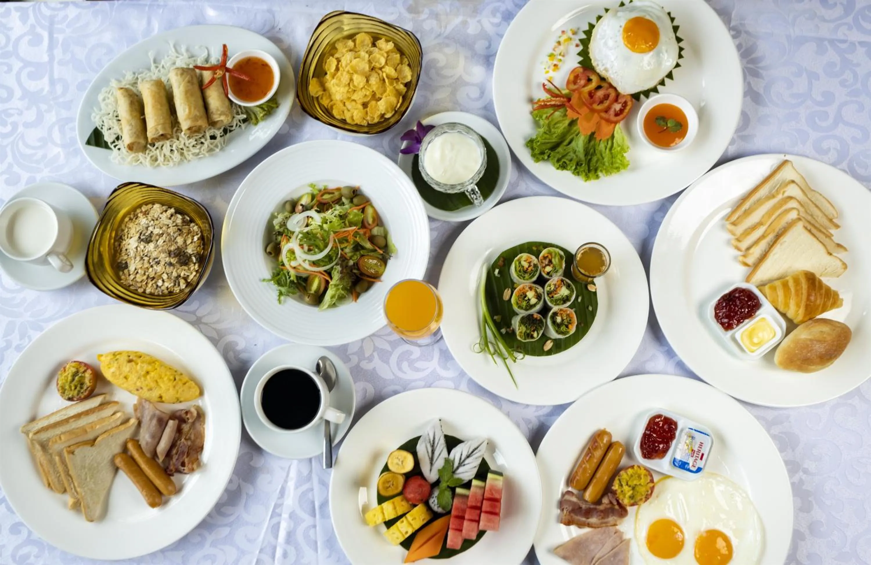 Breakfast in Le Vert Angkor Hotel