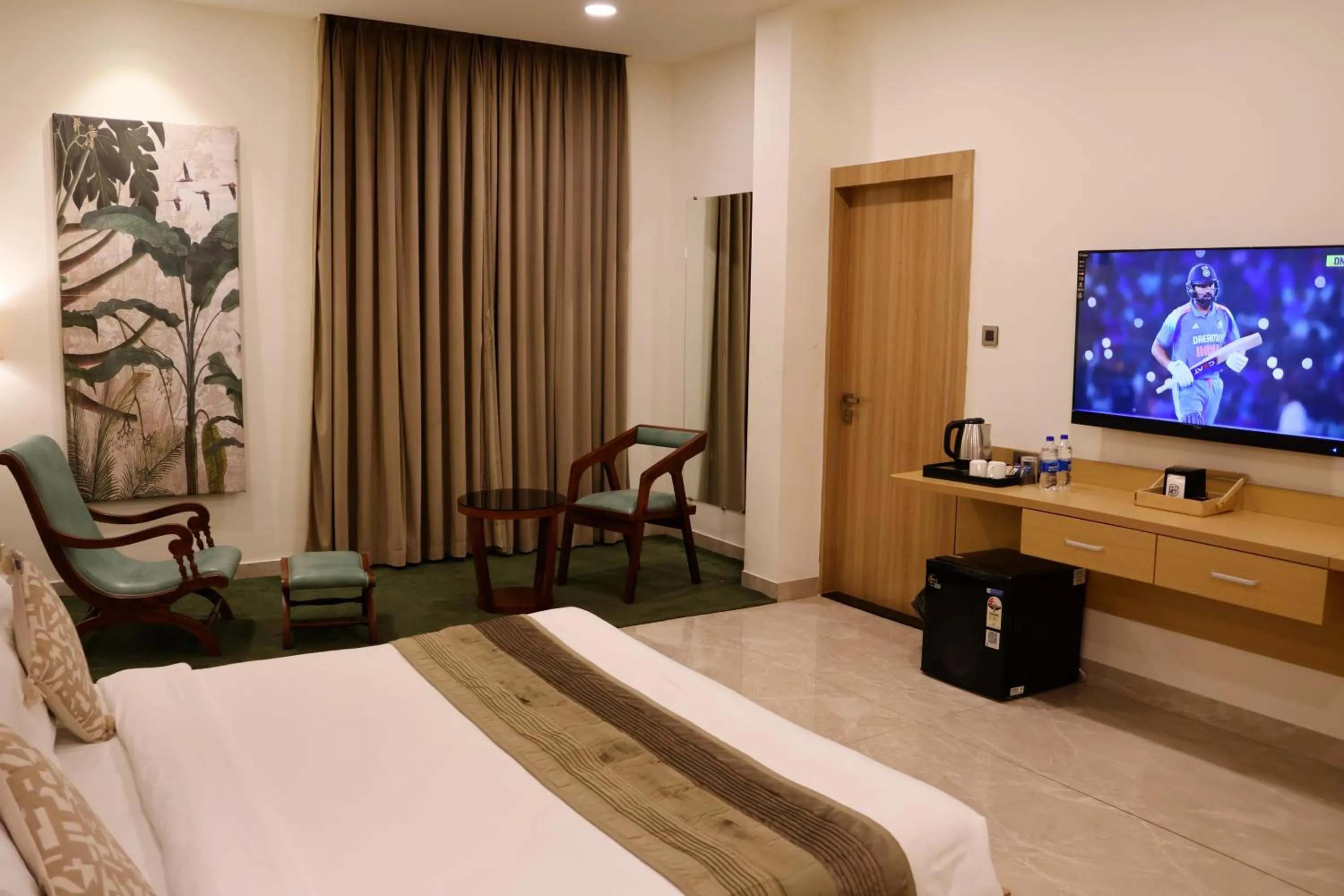 Seating area, Bed in Labels Hotel