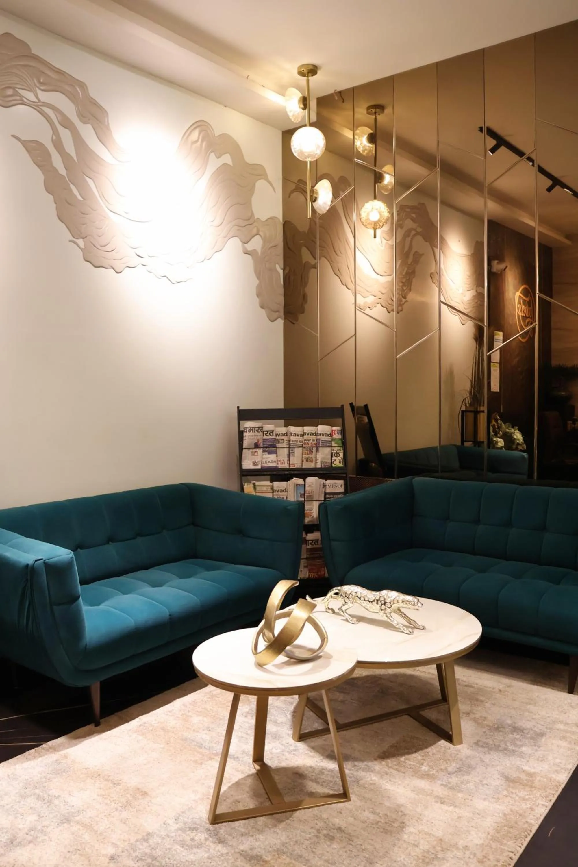 Seating area in Labels Hotel