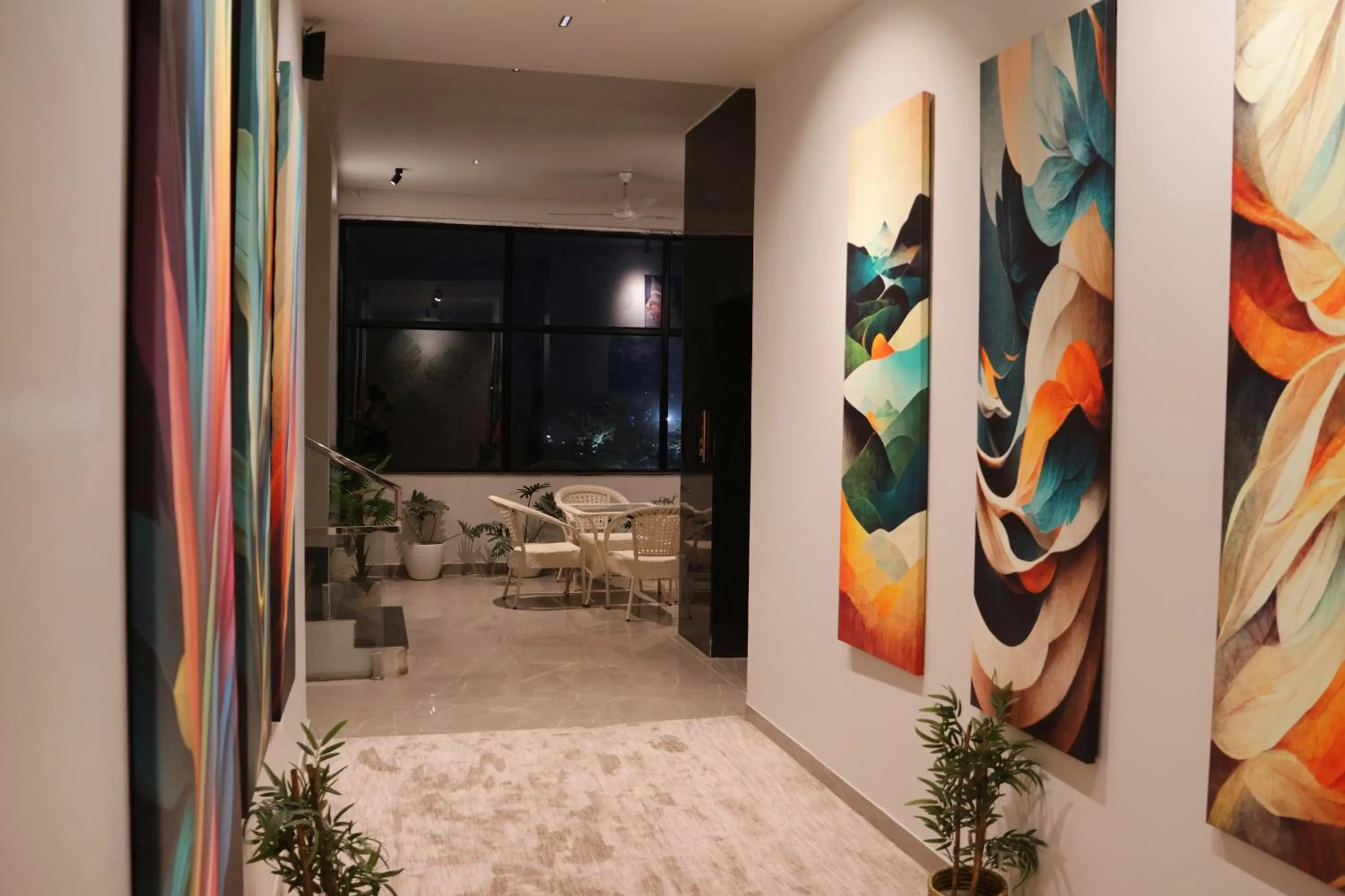 Seating area in Labels Hotel