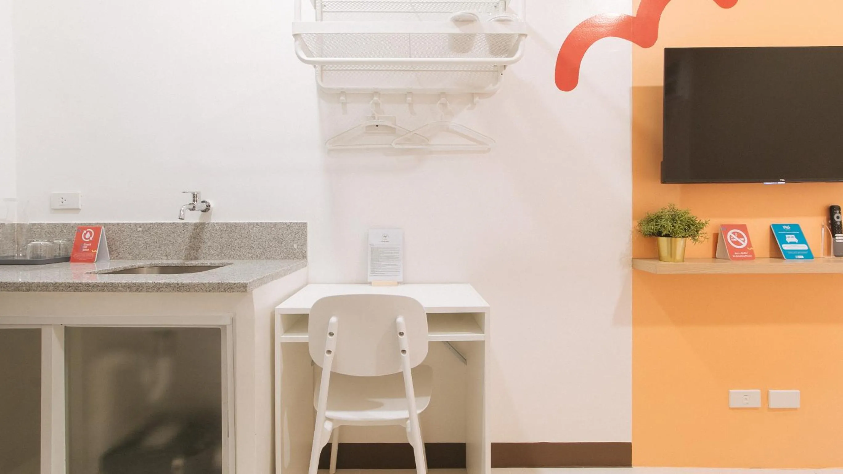 TV and multimedia in Sans Hotel at One JD Place Makati by RedDoorz