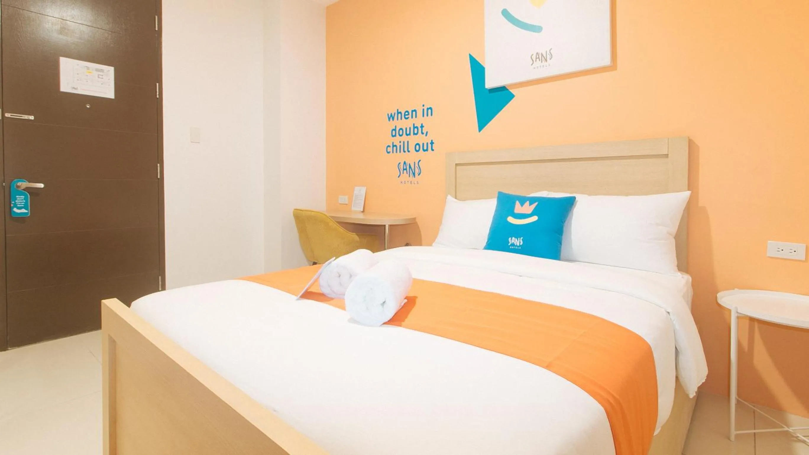 Bedroom, Bed in Sans Hotel at One JD Place Makati by RedDoorz