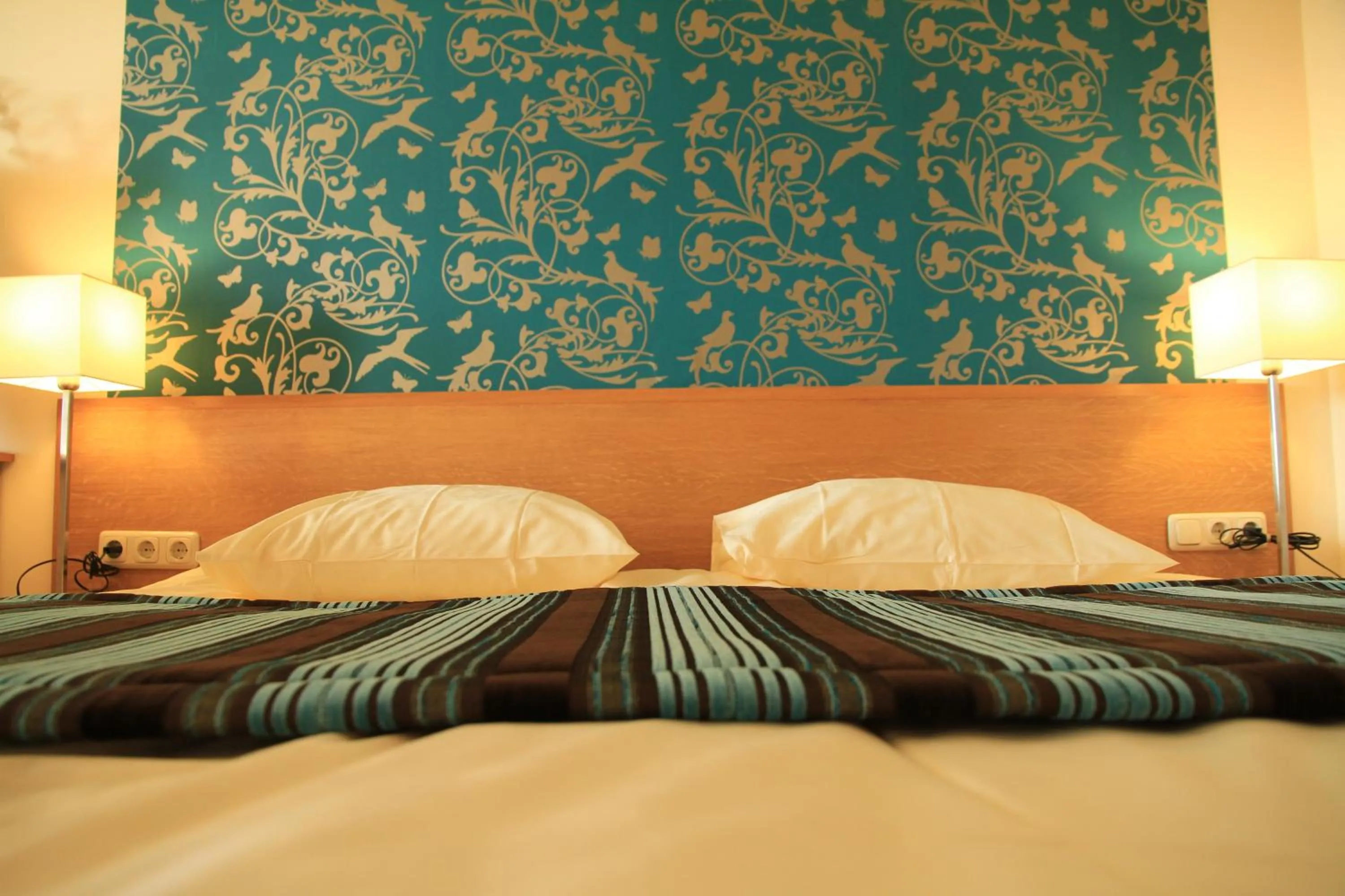 Decorative detail, Bed in Hotel Gerardushoeve