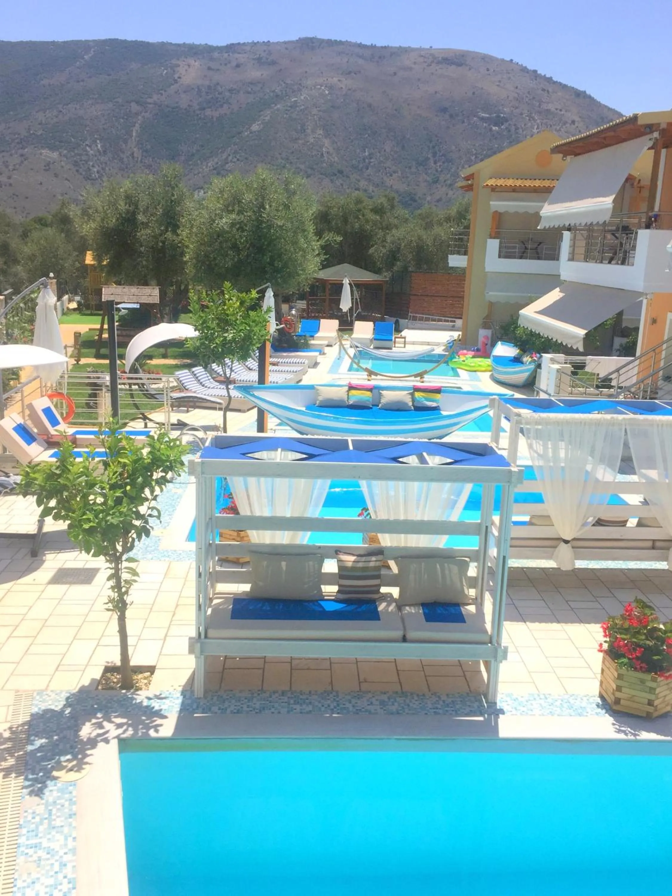 Garden view in All Saints Villas