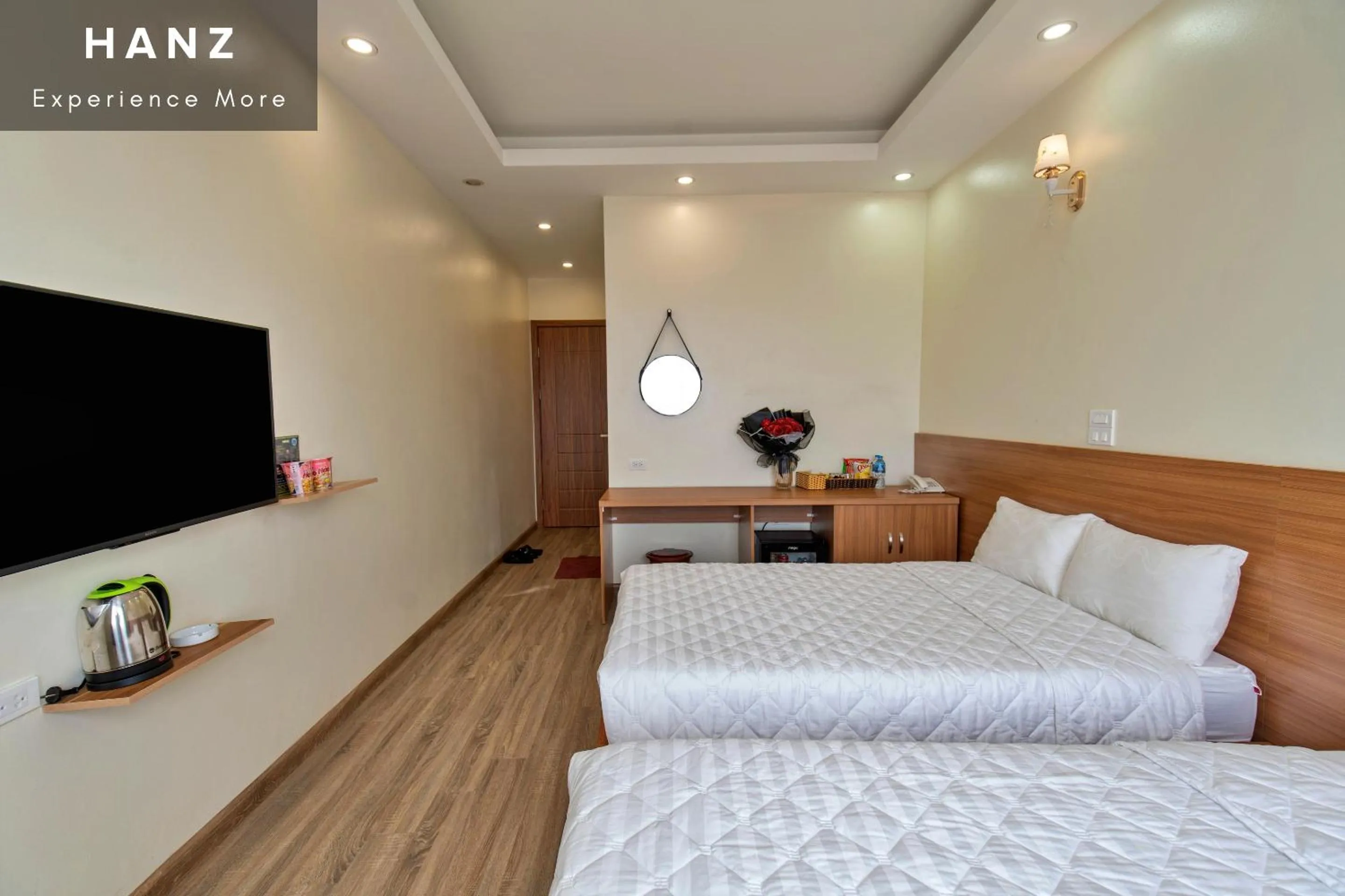 Bed in HANZ Noi Bai Airport Hotel