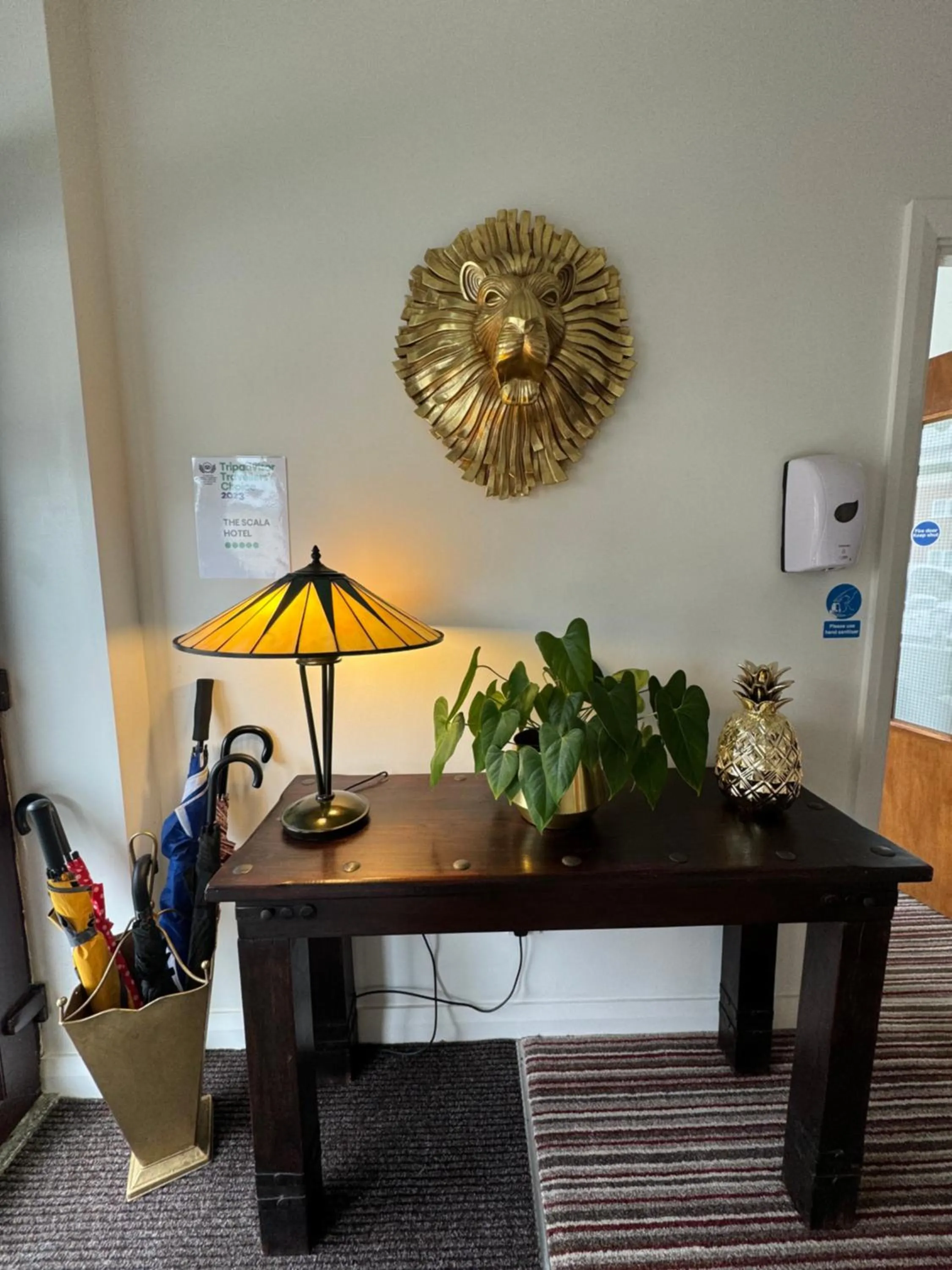 Lobby or reception in The Scala Hotel