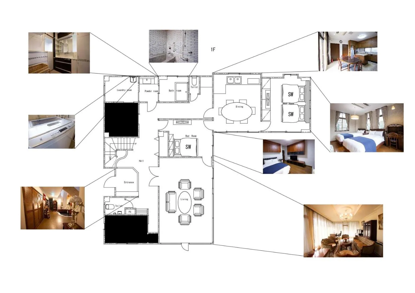 Floor plan in HOTEL DO-YA BEPPU Hanare