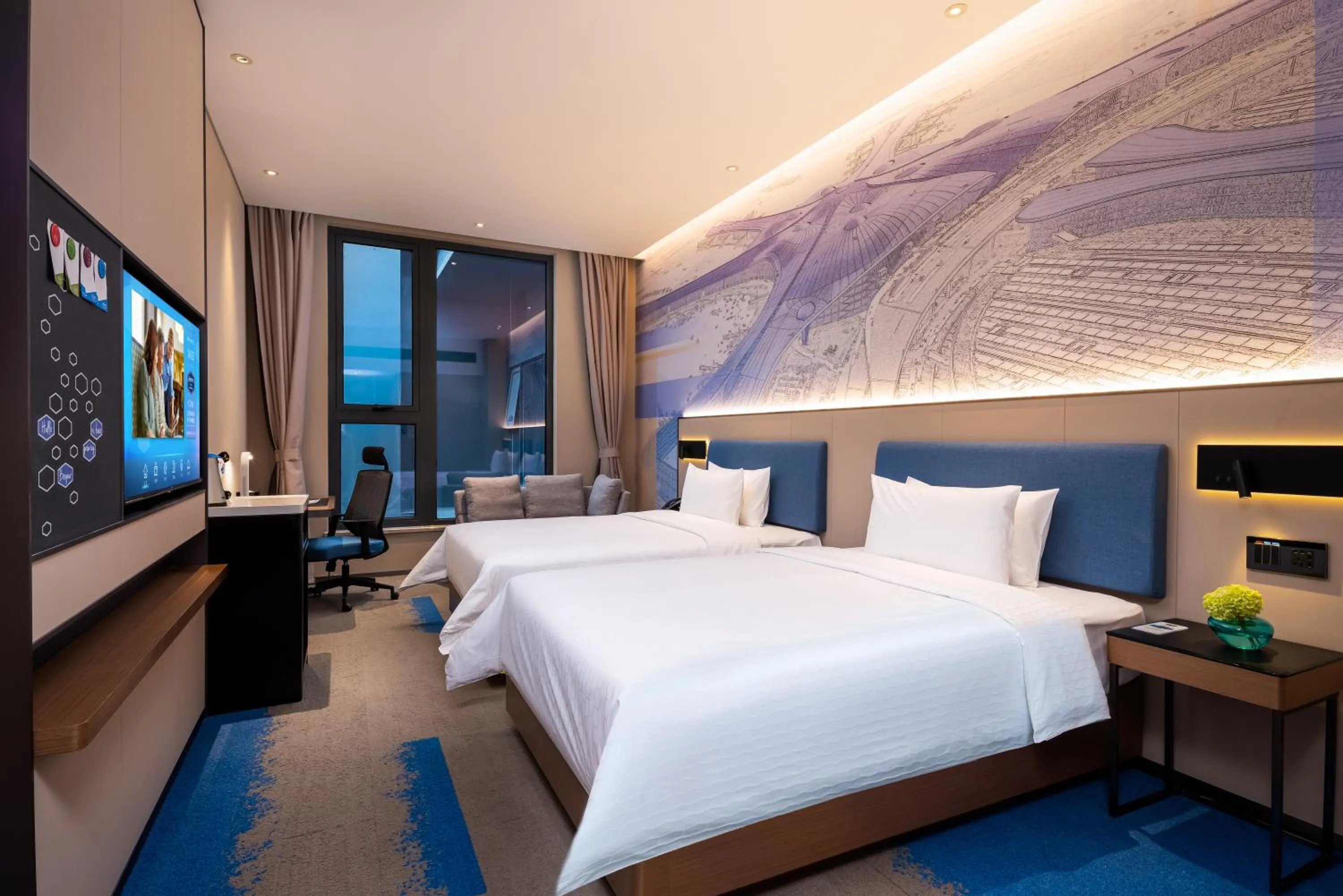 Photo of the whole room in Hampton by Hilton Beijing West Railway Station Lize Business District