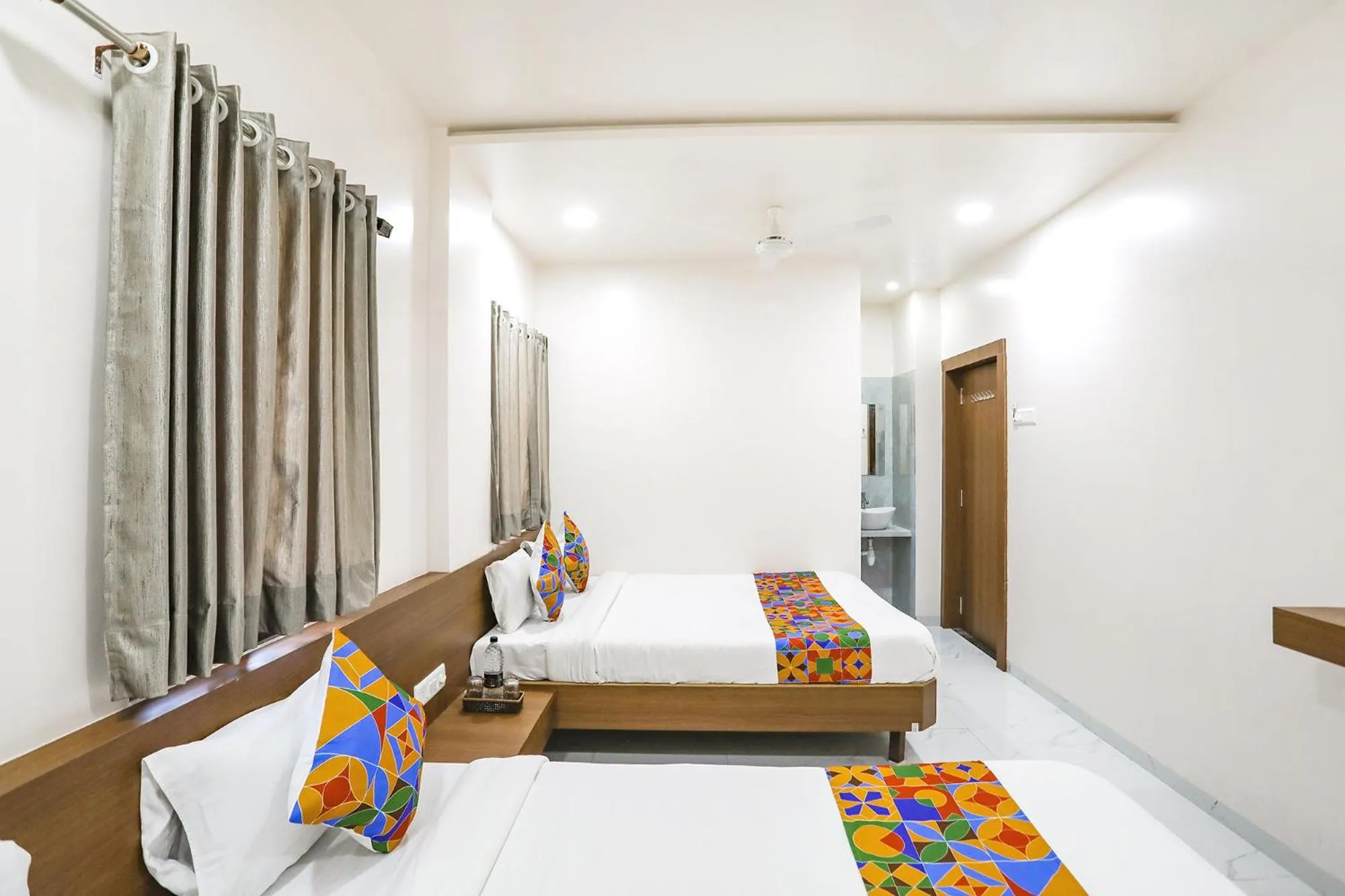 Bed in Hotel D Grand