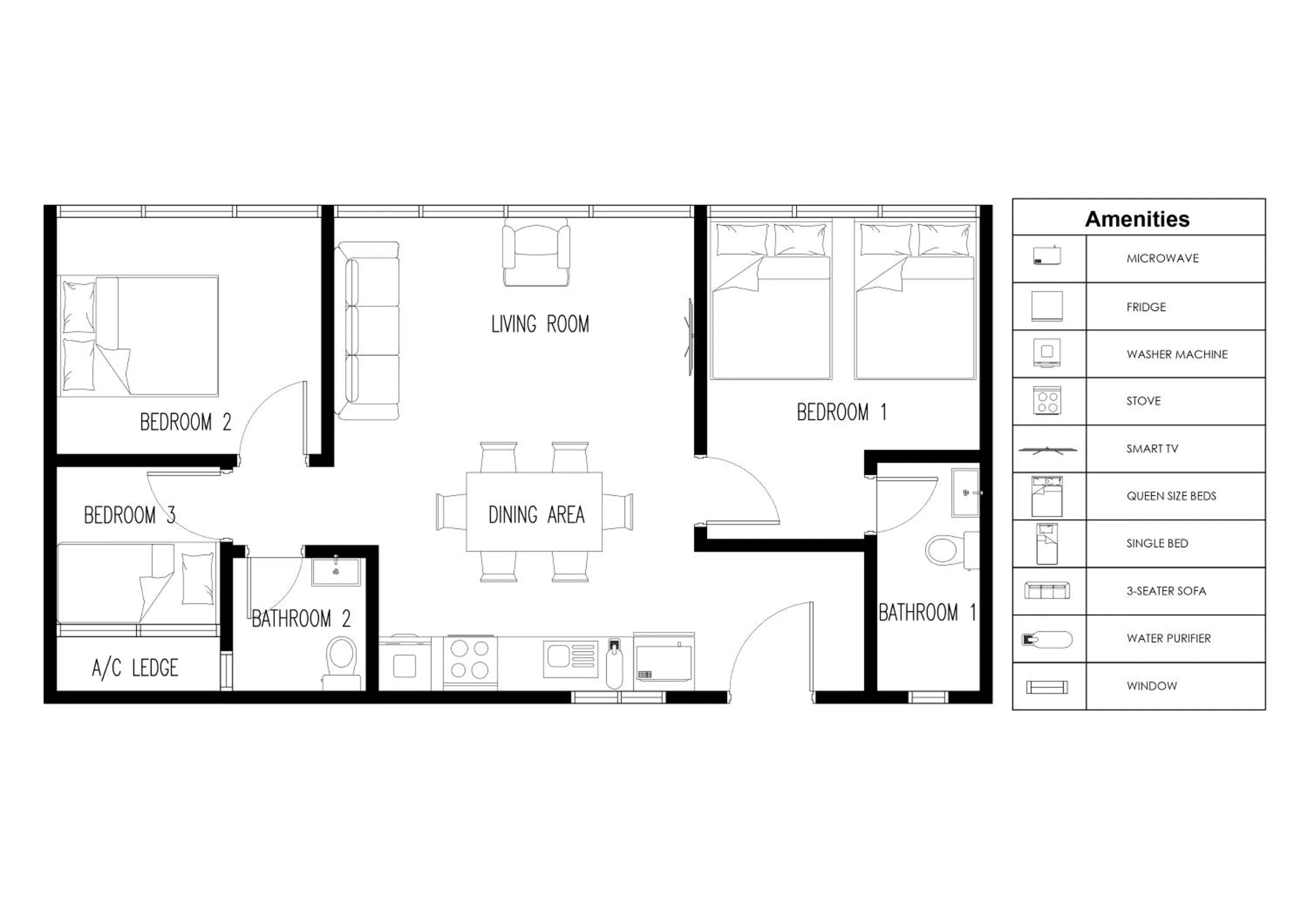Floor plan in Urban Suites, Signature Collection by Stellar ALV