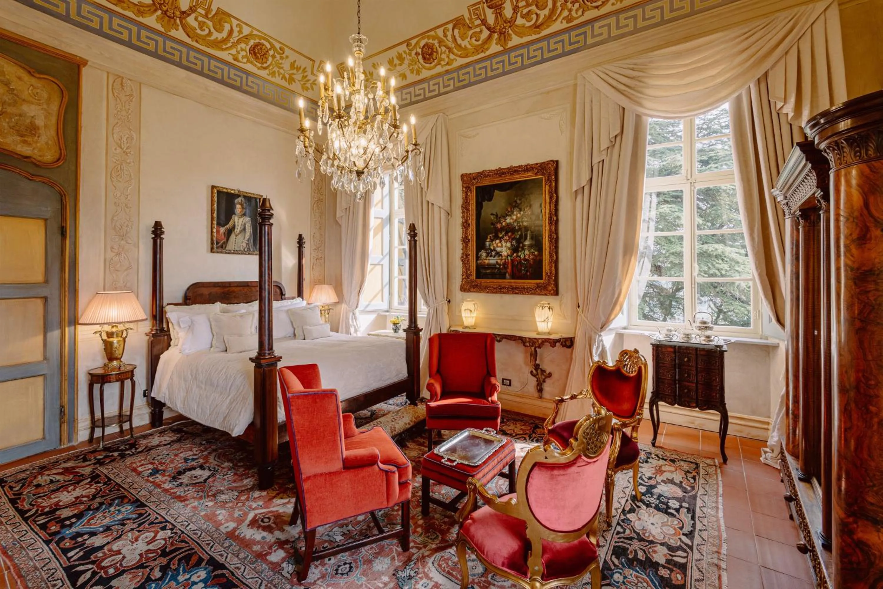 Bed in Castello di Casalborgone, Luxury Italian Castle Hotel