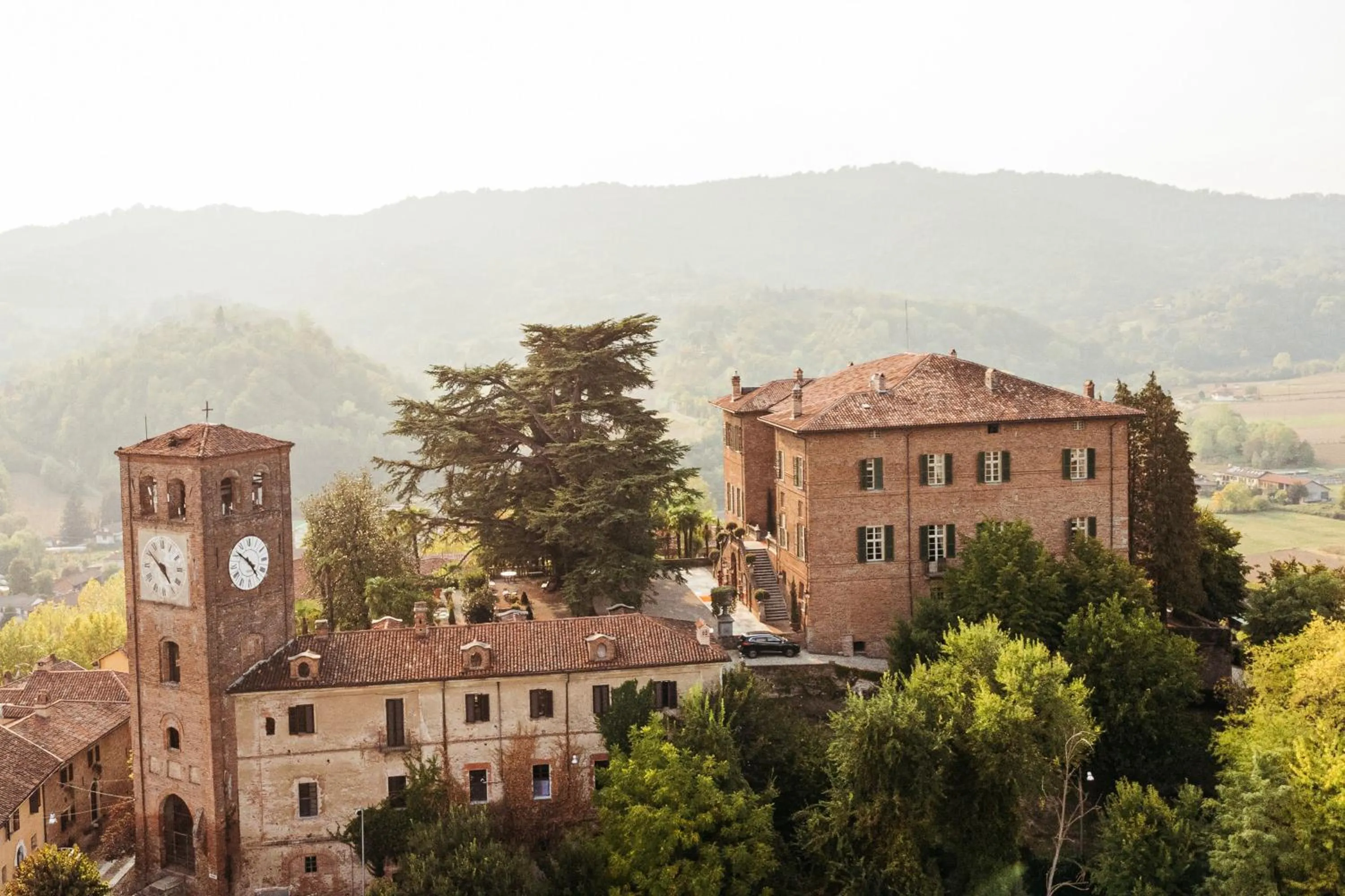 City view in Castello di Casalborgone, Luxury Italian Castle Hotel
