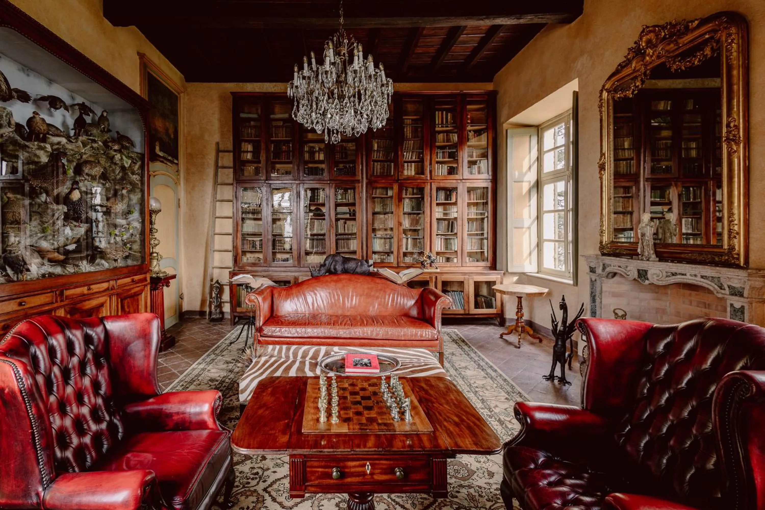 Seating area in Castello di Casalborgone, Luxury Italian Castle Hotel