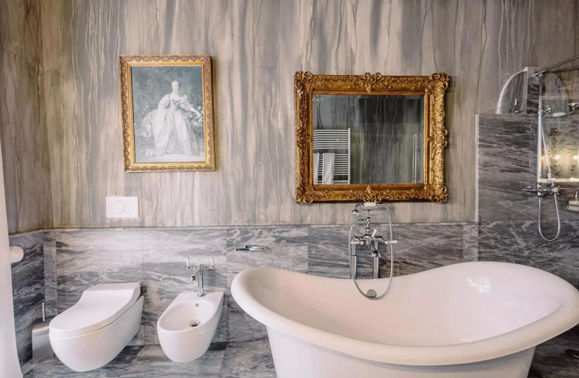 Toilet in Castello di Casalborgone, Luxury Italian Castle Hotel