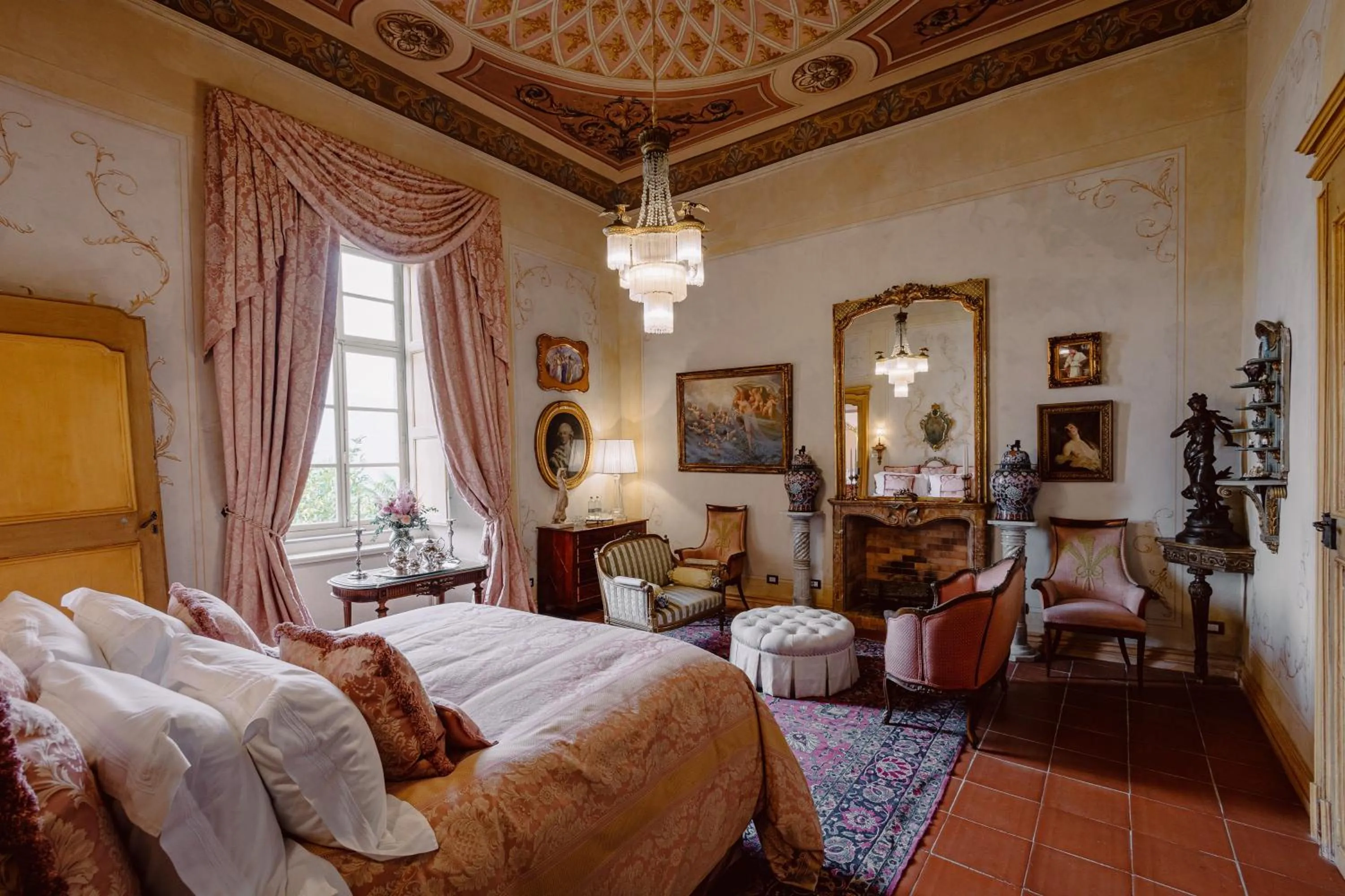 Bed in Castello di Casalborgone, Luxury Italian Castle Hotel