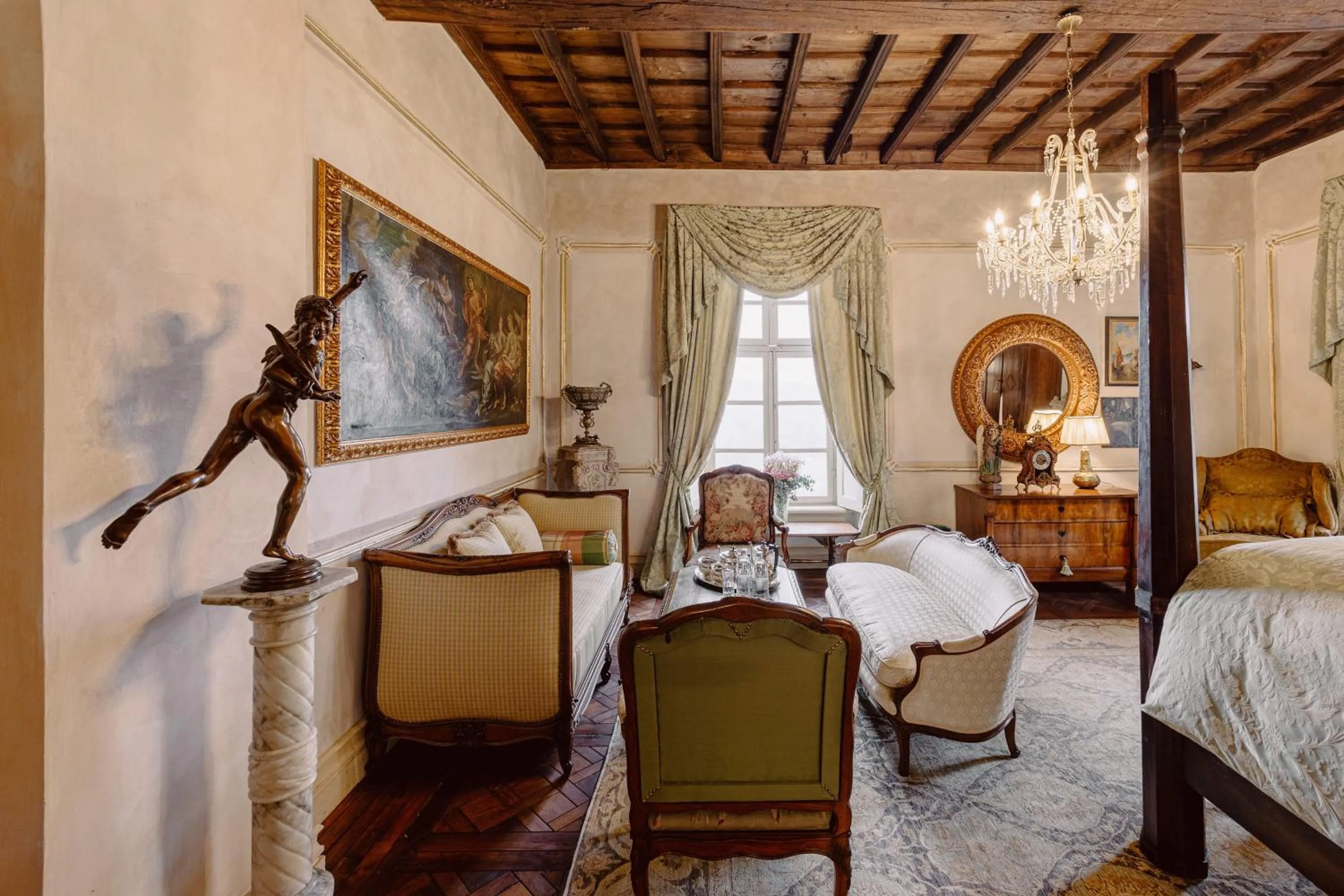 Bed in Castello di Casalborgone, Luxury Italian Castle Hotel